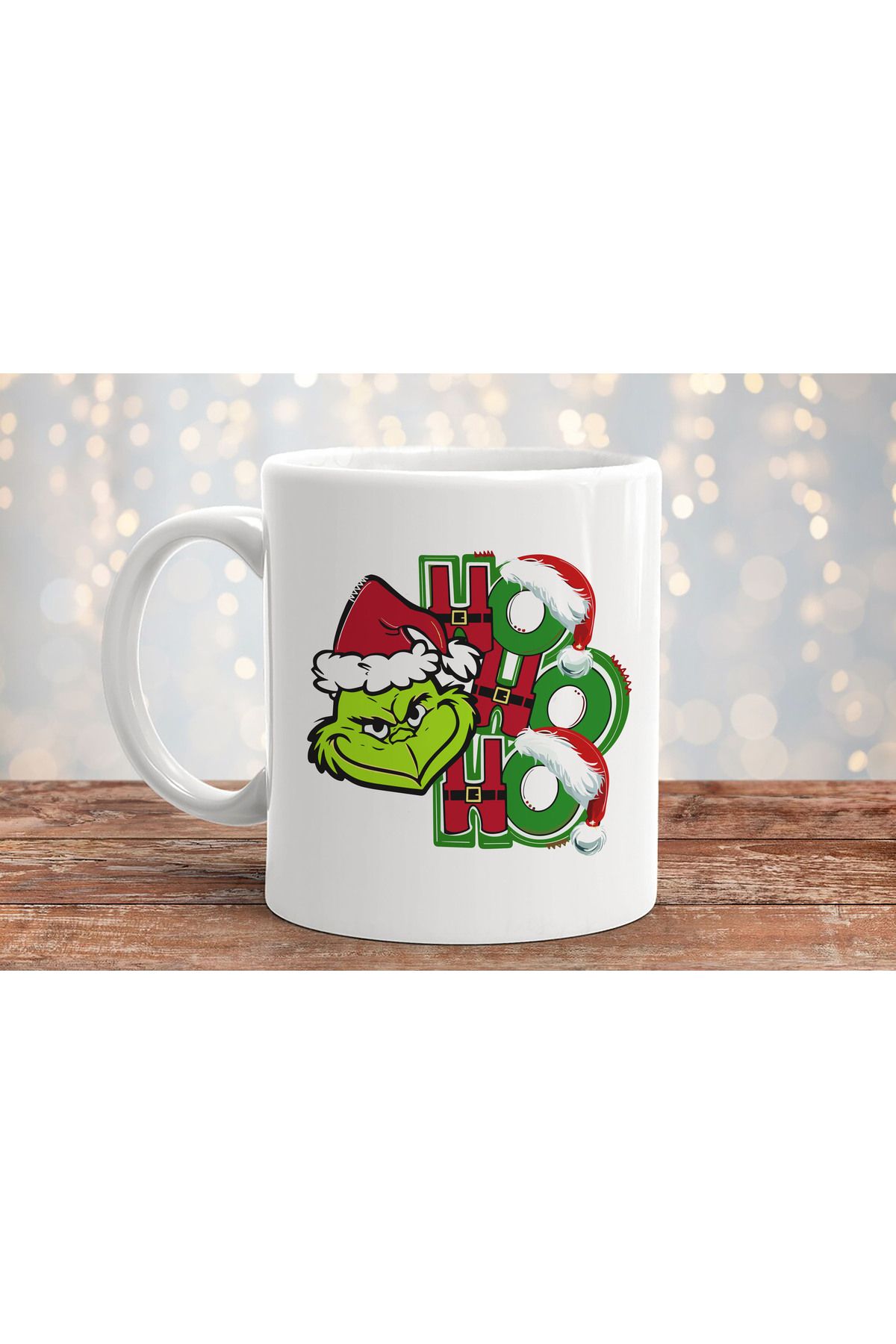 sielta The Grinch Noel Merry Christmas Baskılı Hediyelik Porselen Kupa Bardak