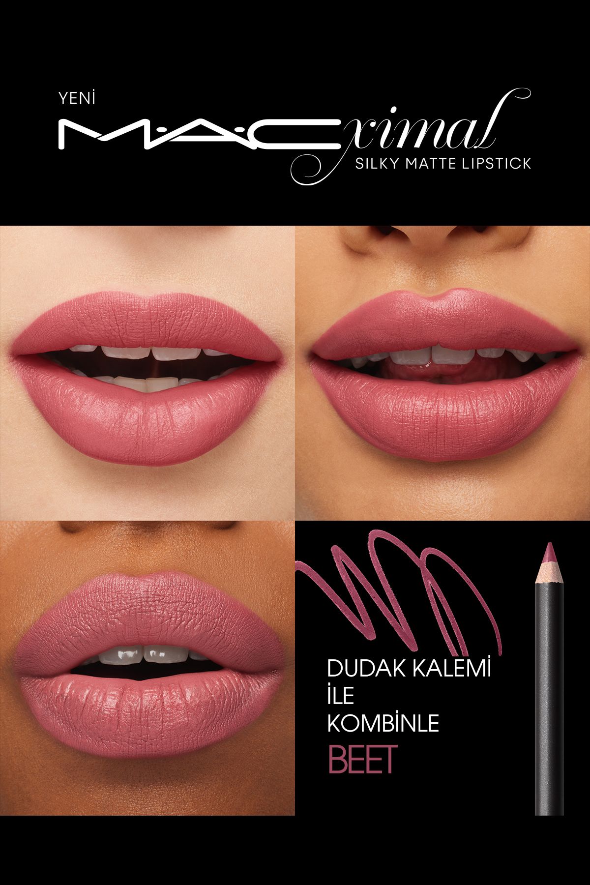 Mac M·a·cxımal Silky Matte Lipstick Nemlendirme Etkili Yoğun Renk Sağlayan Ruj - Get The Hint?-5