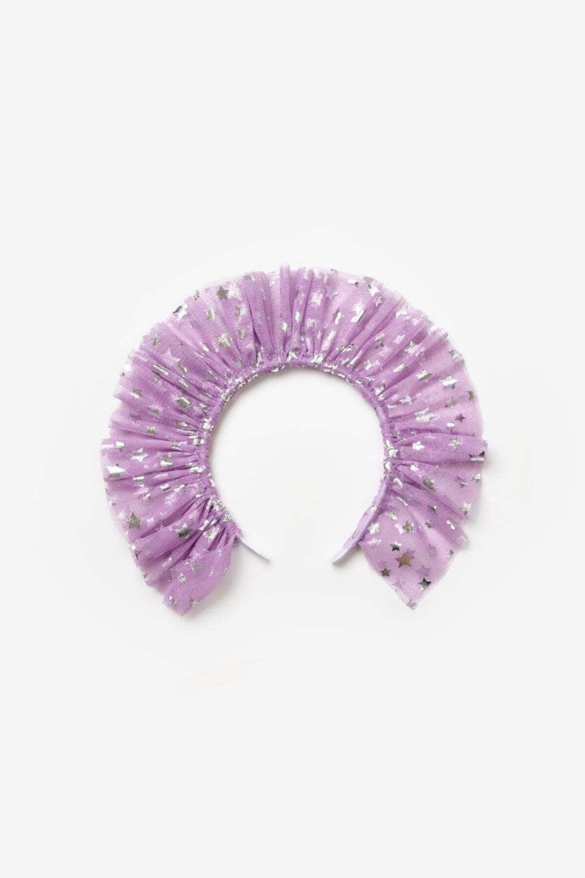 Le Mabelle-Lilac Starry Tulle Crown for Girl 1