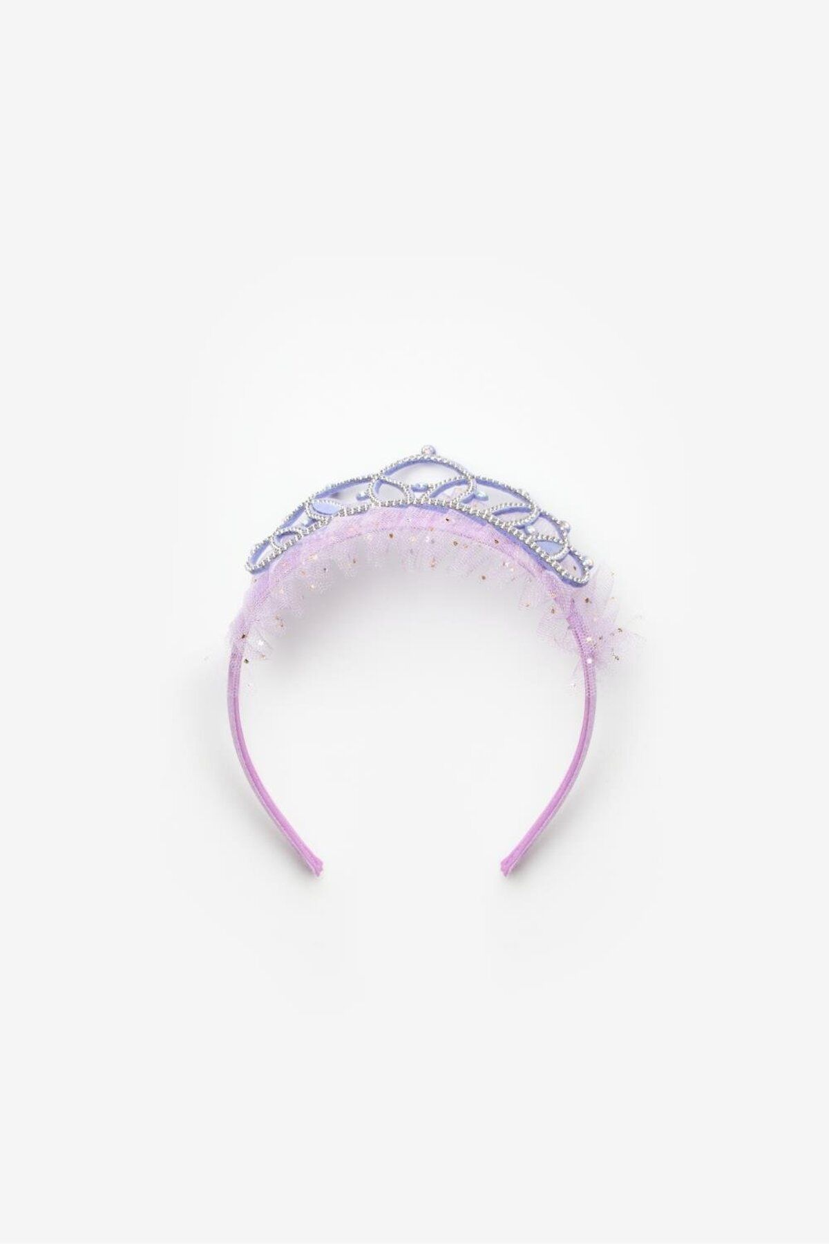 Le Mabelle-Lilac Princess Tulle Stone Detailed Girl's Crown 1