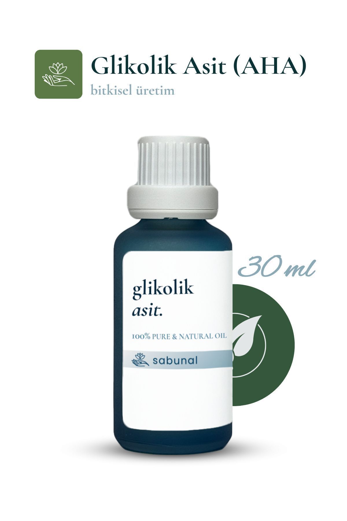 sabunal Glikolik Asit 30 ml (AHA) Leke Karşıtı, Gözenek Sıkılaştırıcı, Cilt Yenileme Ve Cilt Tonu Eşitleme