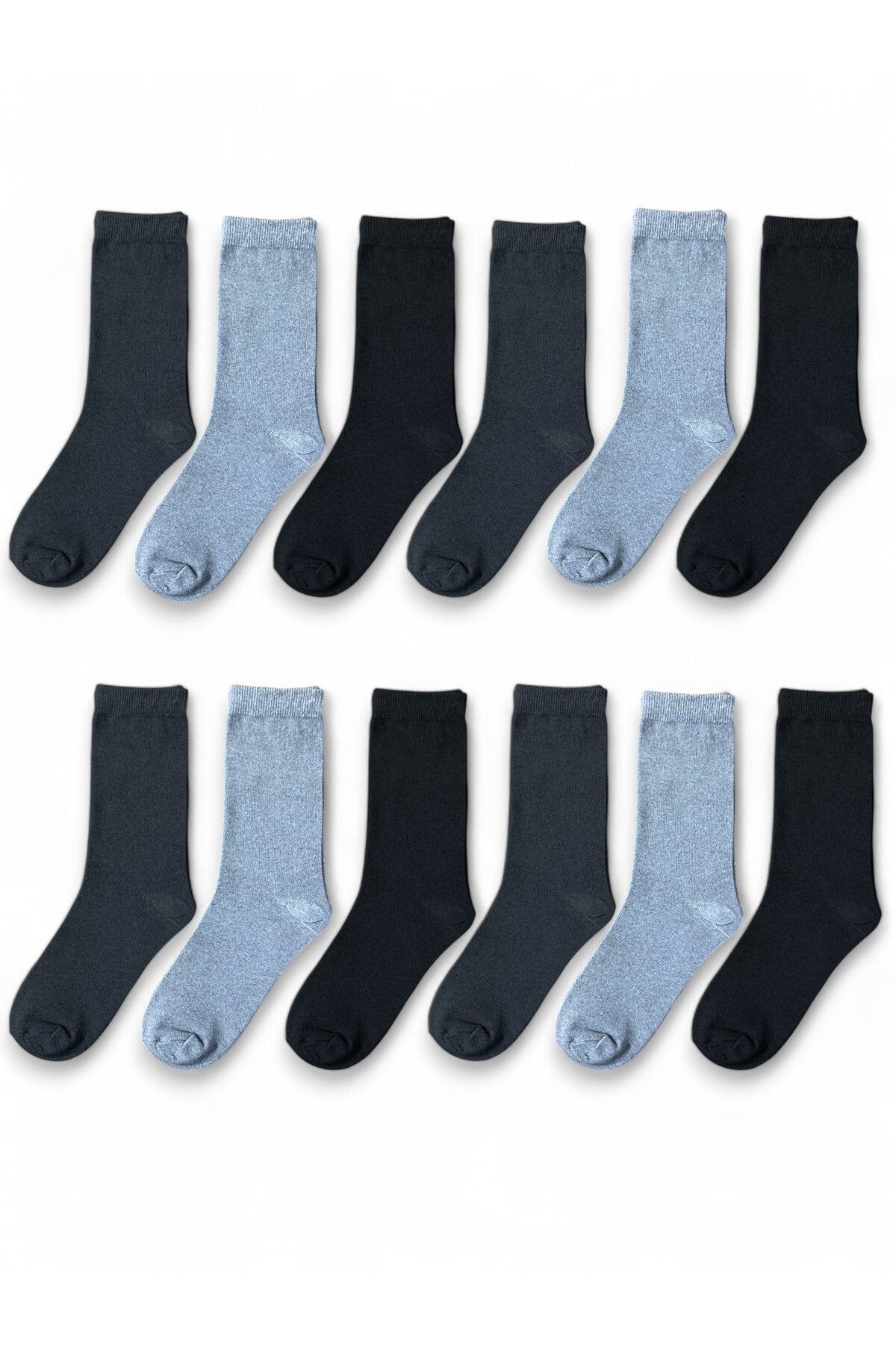 Line Smart-12 Pack Men's Cotton Soft Breathable Durable Socks 1