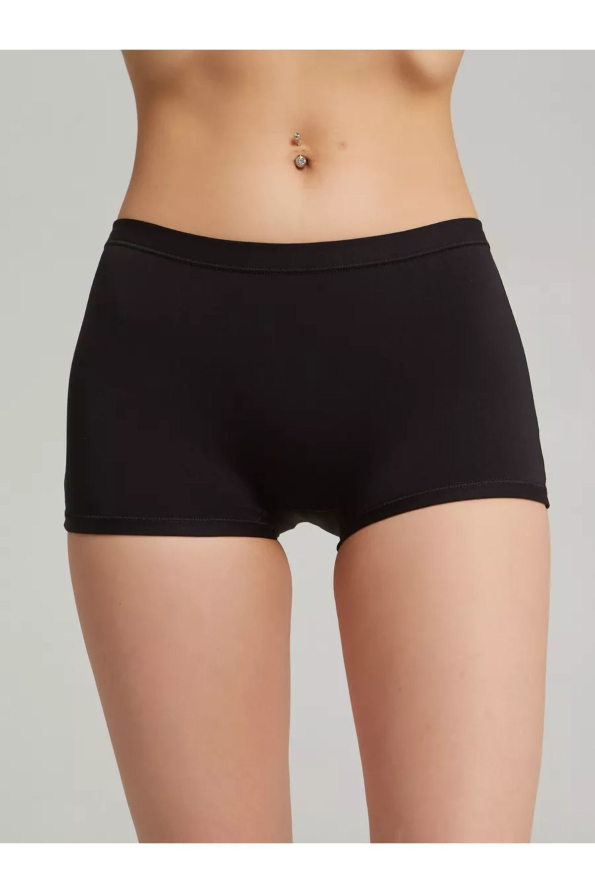 MİSTİRİK Moncorno Model Cool & Comfort Toparlayıcı İz Yapmayan Seamless Örme Boxer Siyah Renk