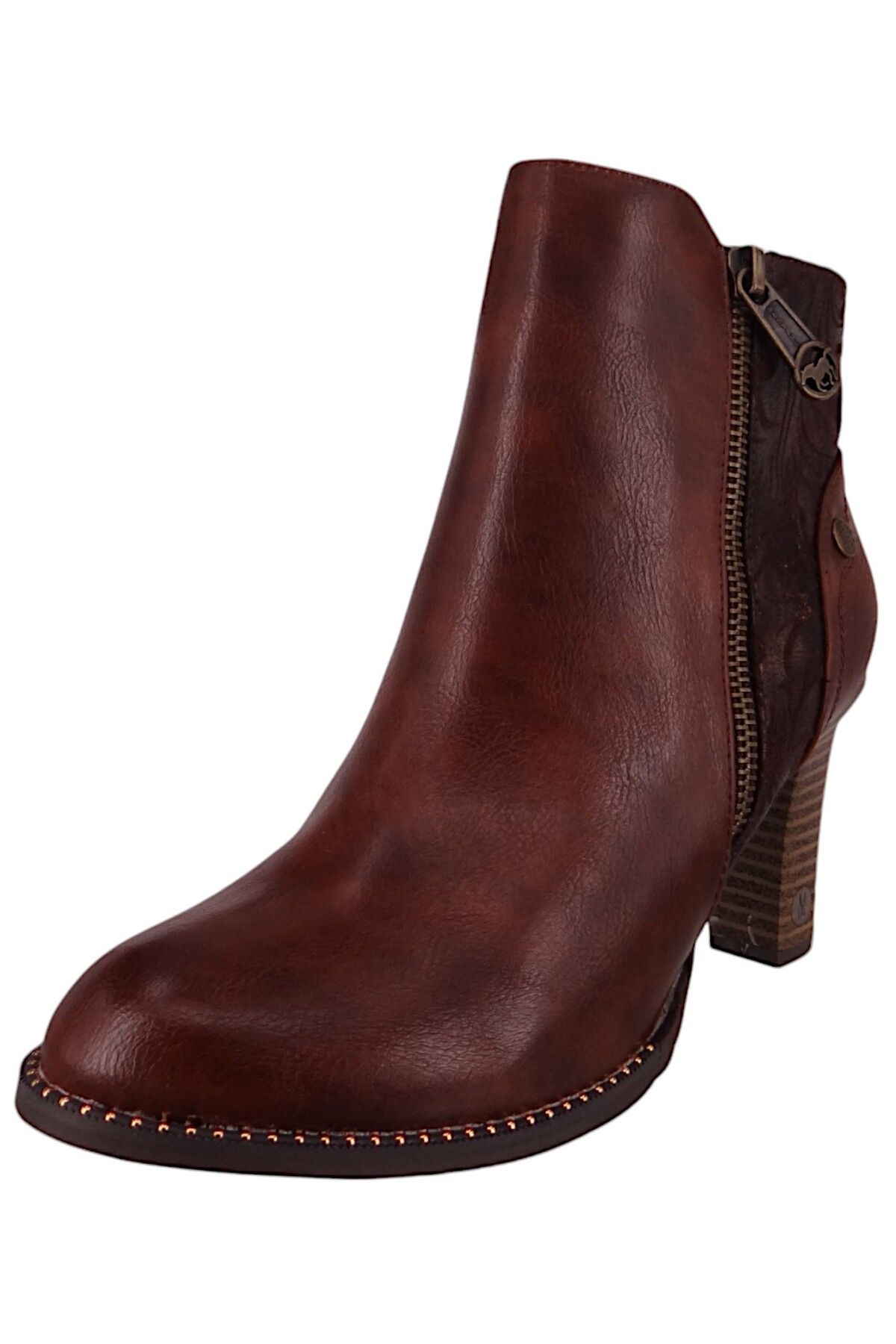 Mustang-Stiefelette - Braun - Blockabsatz 1