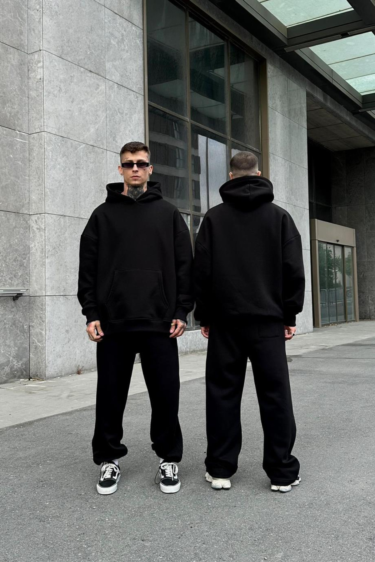 Unisex Siyah Şardonlu Eşofman Takımı — مشکی 267 — تصویر 6 از 6