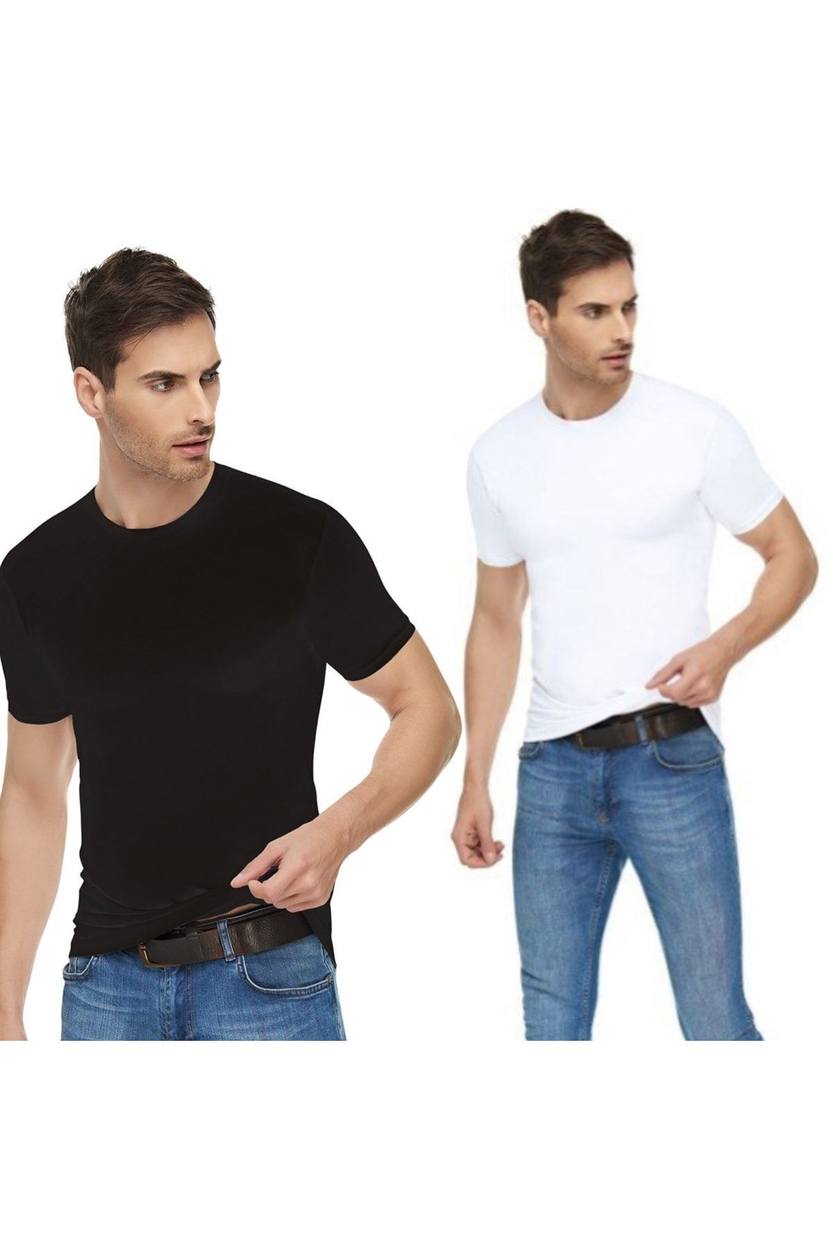 Tutku Elit  2’li Paket Elestan Erkek Sıfır Yaka Body Yeni Sezon - Görsel 4