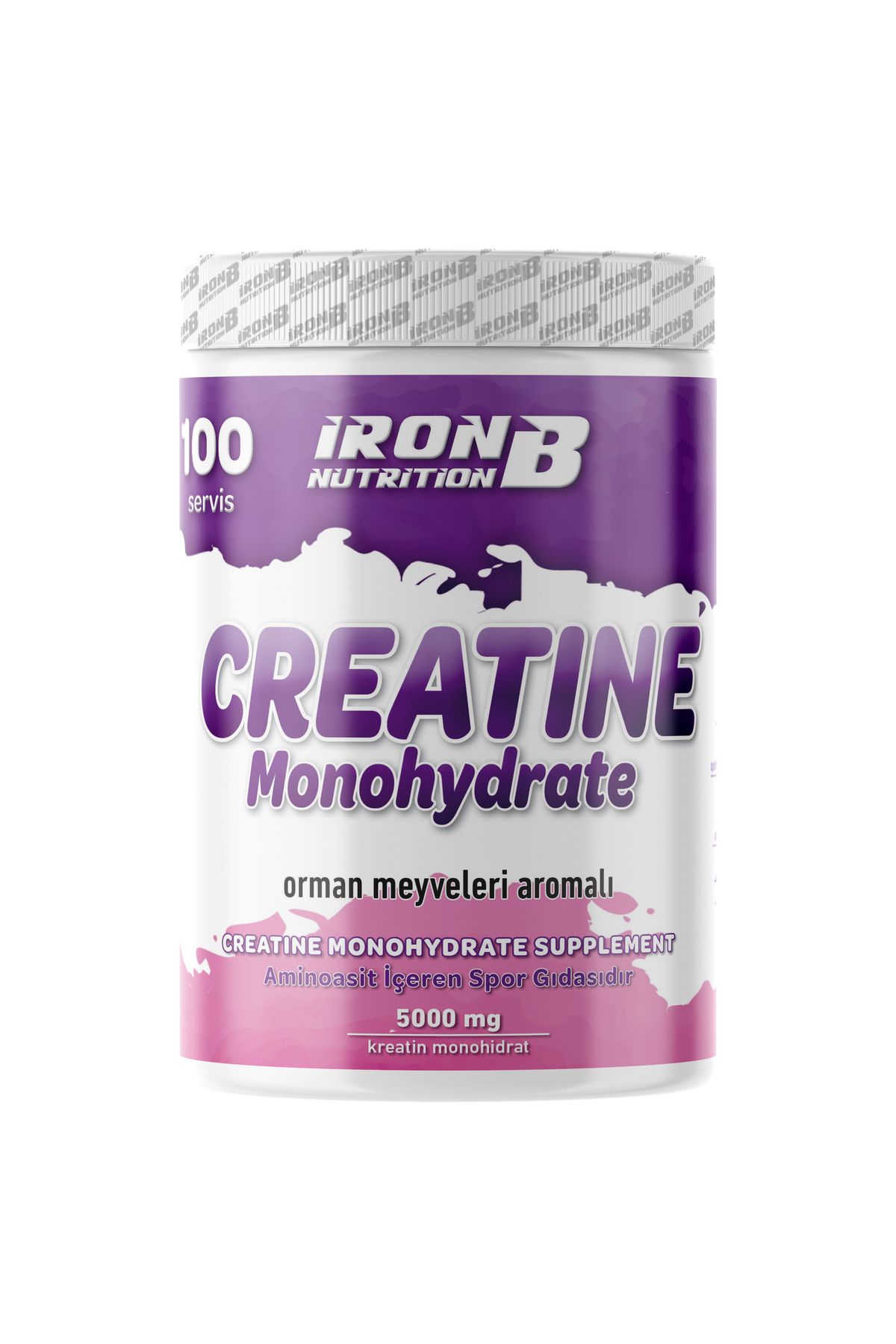 IronB Nutrition Kreatin Monohidrat 600 Gr 100 Servis Orman Meyve Aromalı