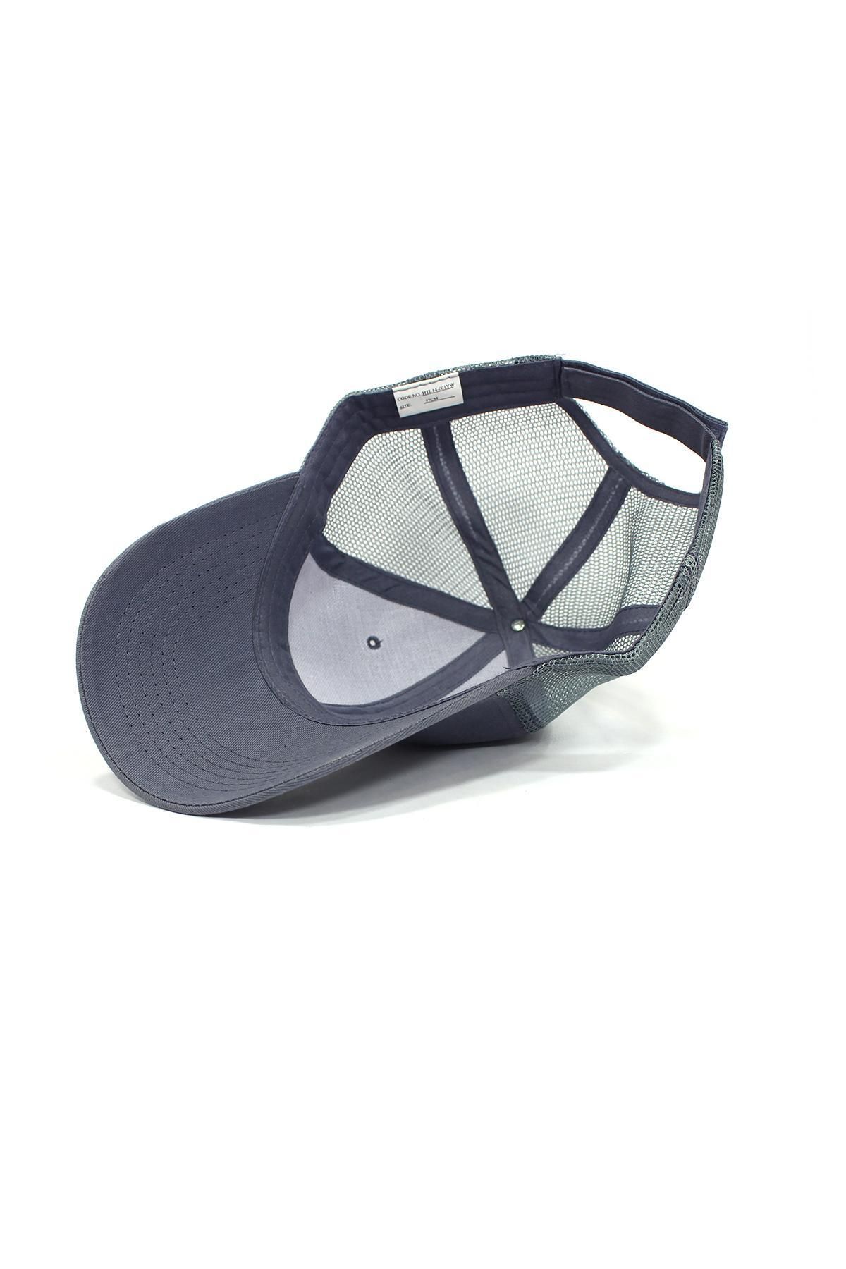 Tshirthane-Plain Gray Mesh Cap with Back 5