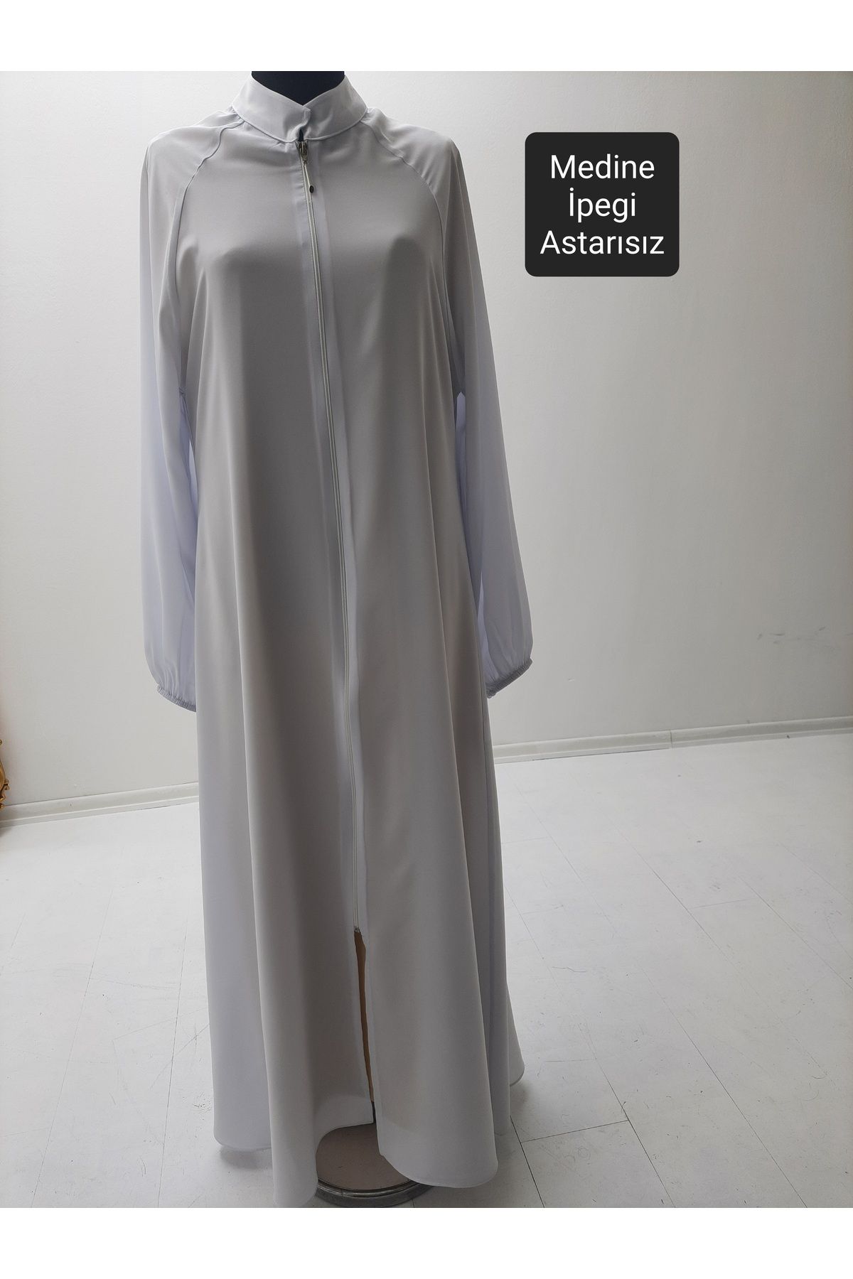 GigiTex-Cream White Ecru - Hajj-Umrah-Namaz Feracesi Chiffon-Medineipe-Viscose Regular Size 36-46 Length 1.45 cm 1