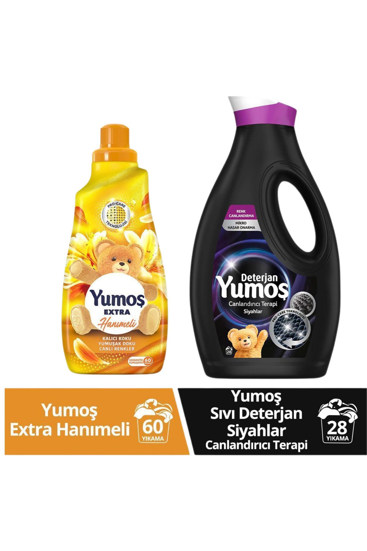 Yumoş Extra Hanımeli Konsantre Yumuşatıcı 1440 ml - Sıvı Bakım Deterjanı Siyahlar 1690 Mlx1