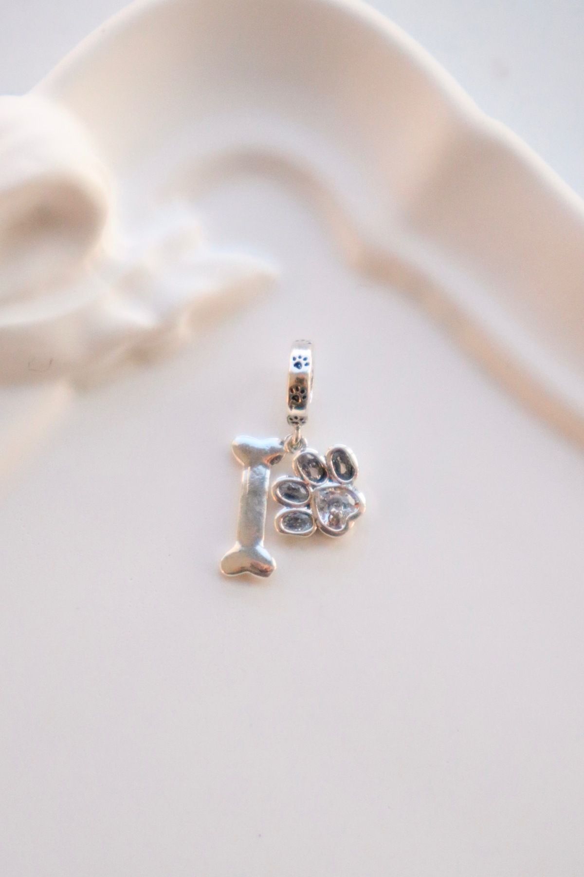 EFBUTİK-Hanging Ankle Clip Paw Bone Charm 1
