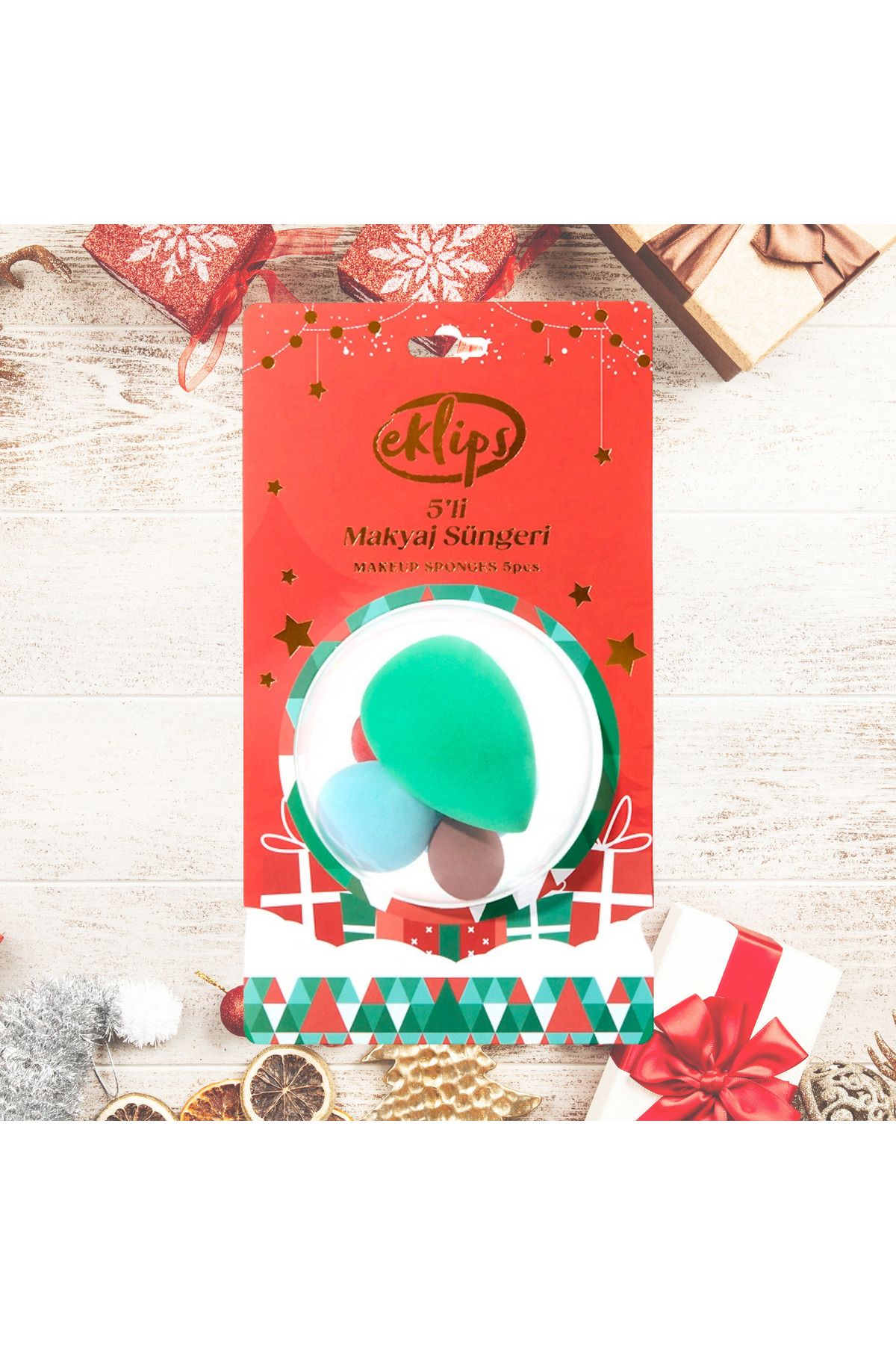 eklips-Set of 5 Special Makeup Sponges for New Year 1