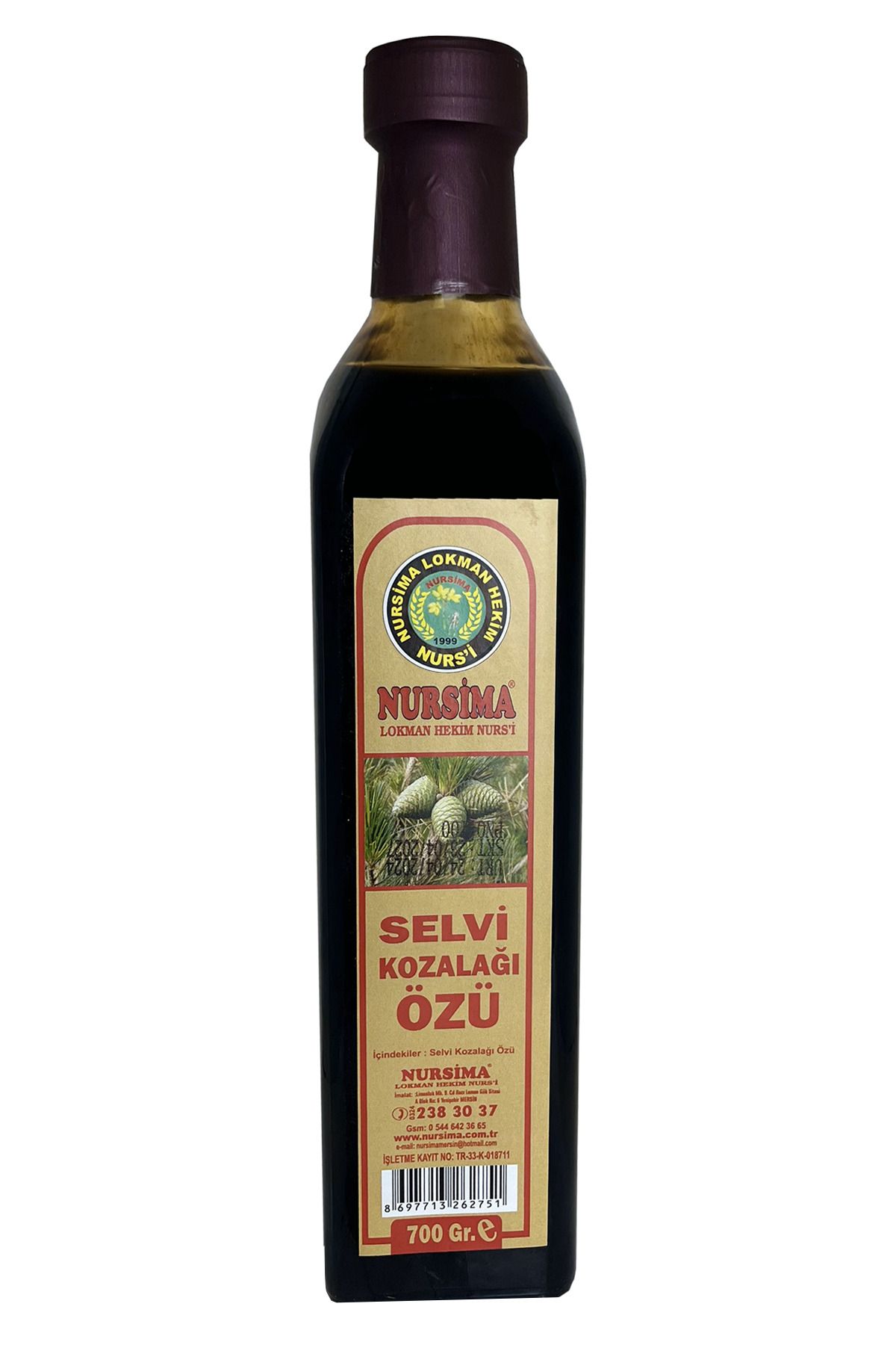 Nursima Selvi Kozalağı Özü 700 ml