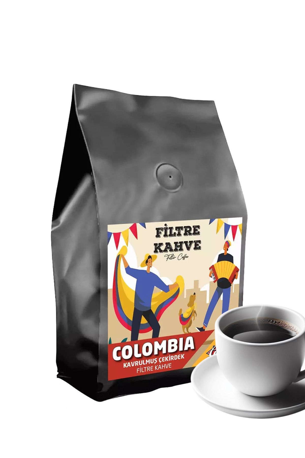 OrdoVeni Colombia Kavrulmuş Çekirdek Filtre Kahve 250 gr - Geleneksel Lezzet, Taze Ve Pratik - Coffee