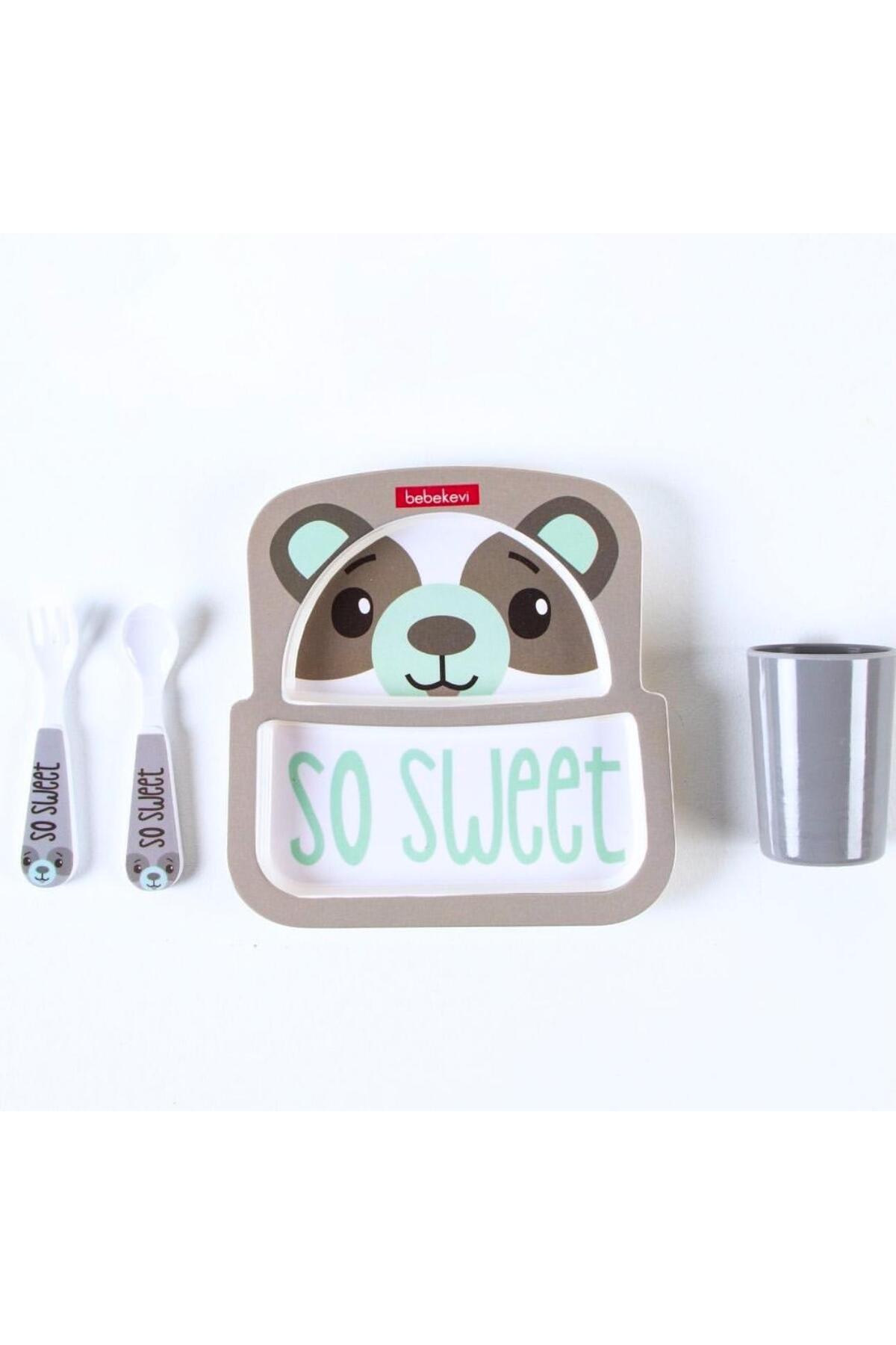 lullabee Melamin 2 Bölmeli Ek Gıda Başlangıç Mama Seti fotoğrafı 2 (önizleme)