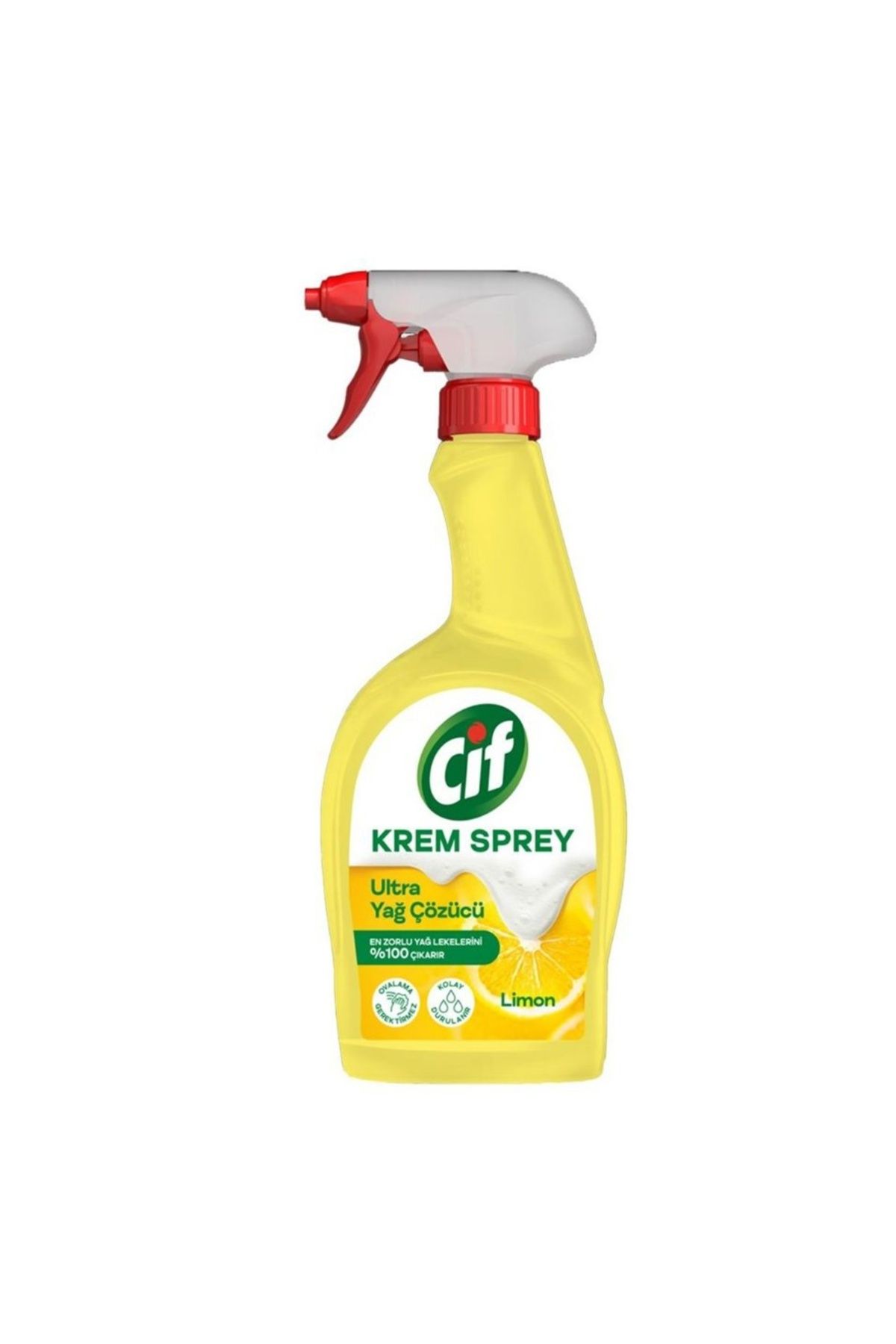 Cif Krem Sprey Ultra Yağ Çözücü Limon 750 ml Paket (3 ADET)