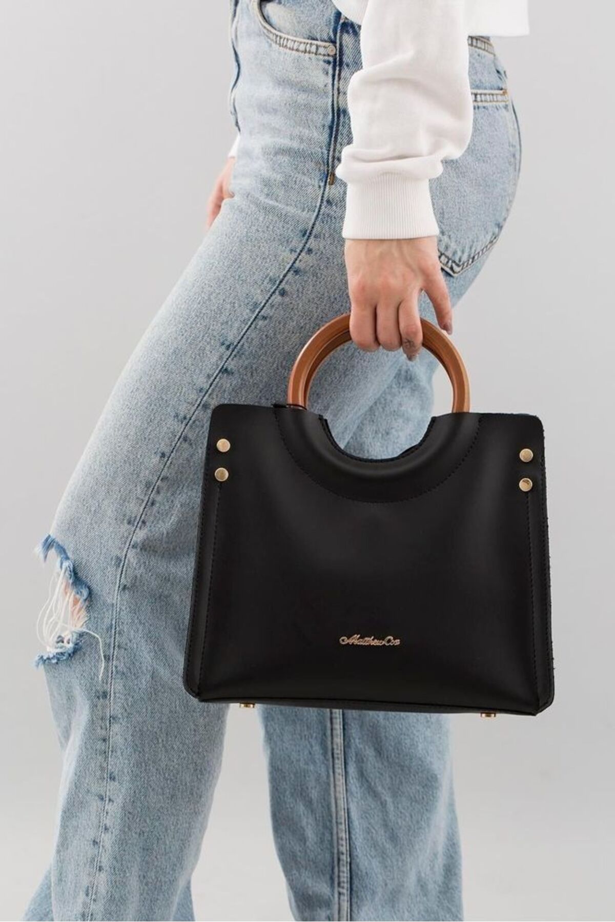 Matthew Cox-T765 Model Black Women's Handbag 3