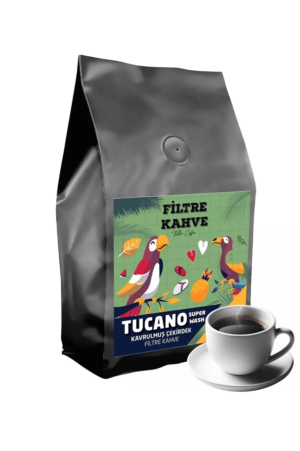 OrdoVeni Tucano Super Wash Kavrulmuş Çekirdek Filtre Kahve 250 Gr- Geleneksel Lezzet, Taze Ve Pratik - Coffee