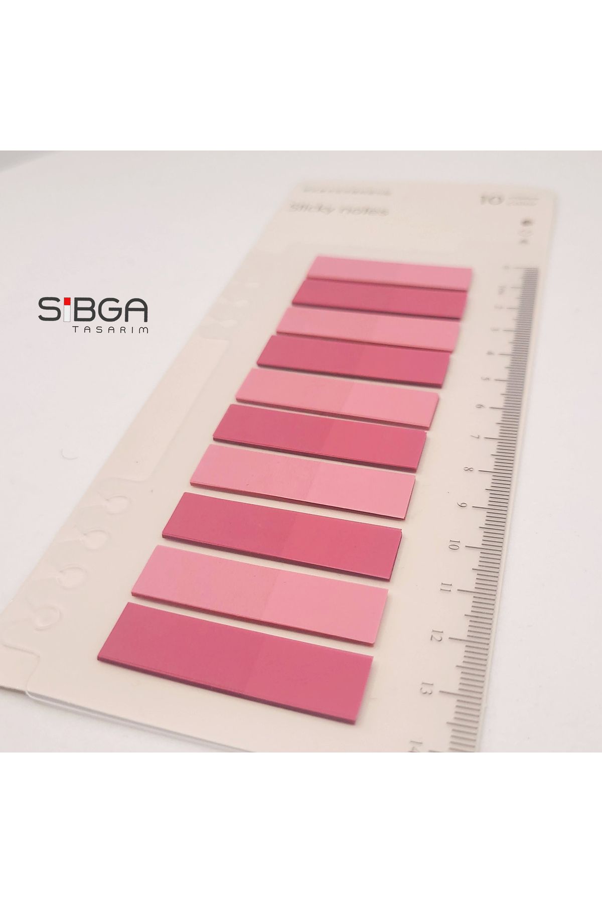sibga tasarım-Post-It Transparent Pink Bookmark - 200 Sheets of Note Paper 2