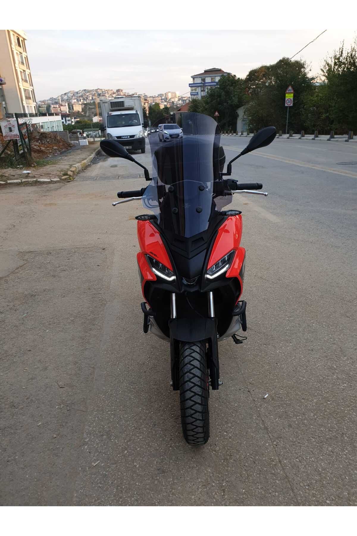 Aprilia SR GT 200 Siperlik Ön Cam 2021-2025 Model 58cm Füme Renkli 4mm