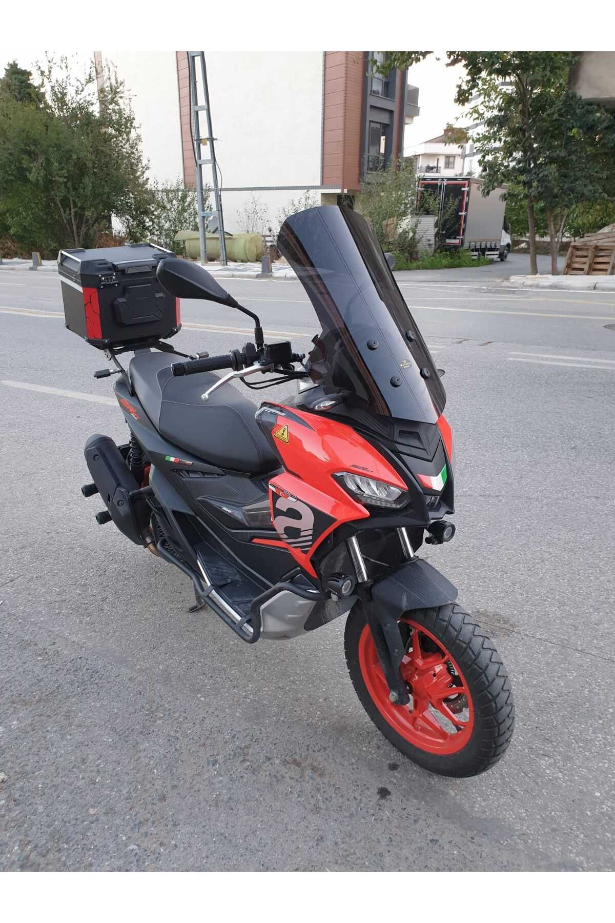 Aprilia SR GT 200 Siperlik Ön Cam 2021-2025 Model 58cm Siyah Renkli 4mm