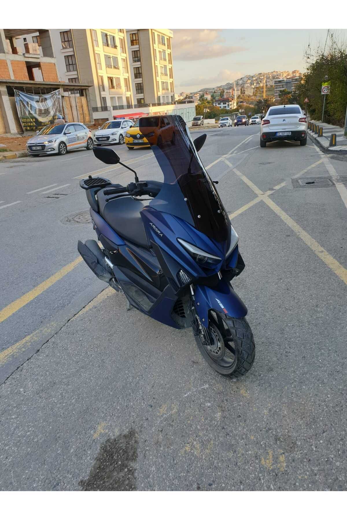 Arora Max T 150 Siperlik Ön Cam 2022-2025 Model 78cm Siyah Renkli 4mm UZUN CAM