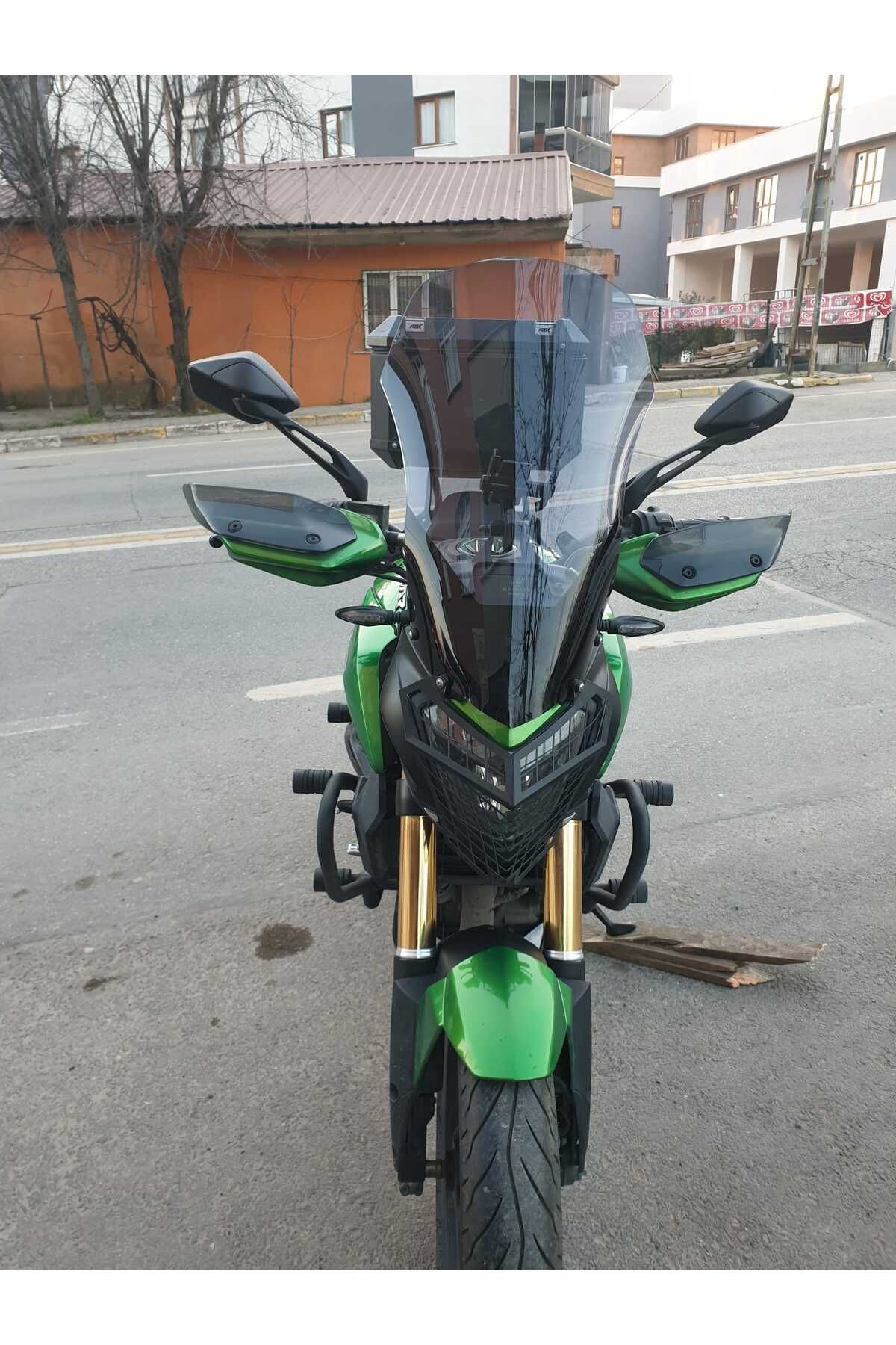 Bajaj Dominar 250 Siperlik Ön Cam 2017-2025 Model 58cm Füme Renkli 4mm ORTA BOYLU CAM