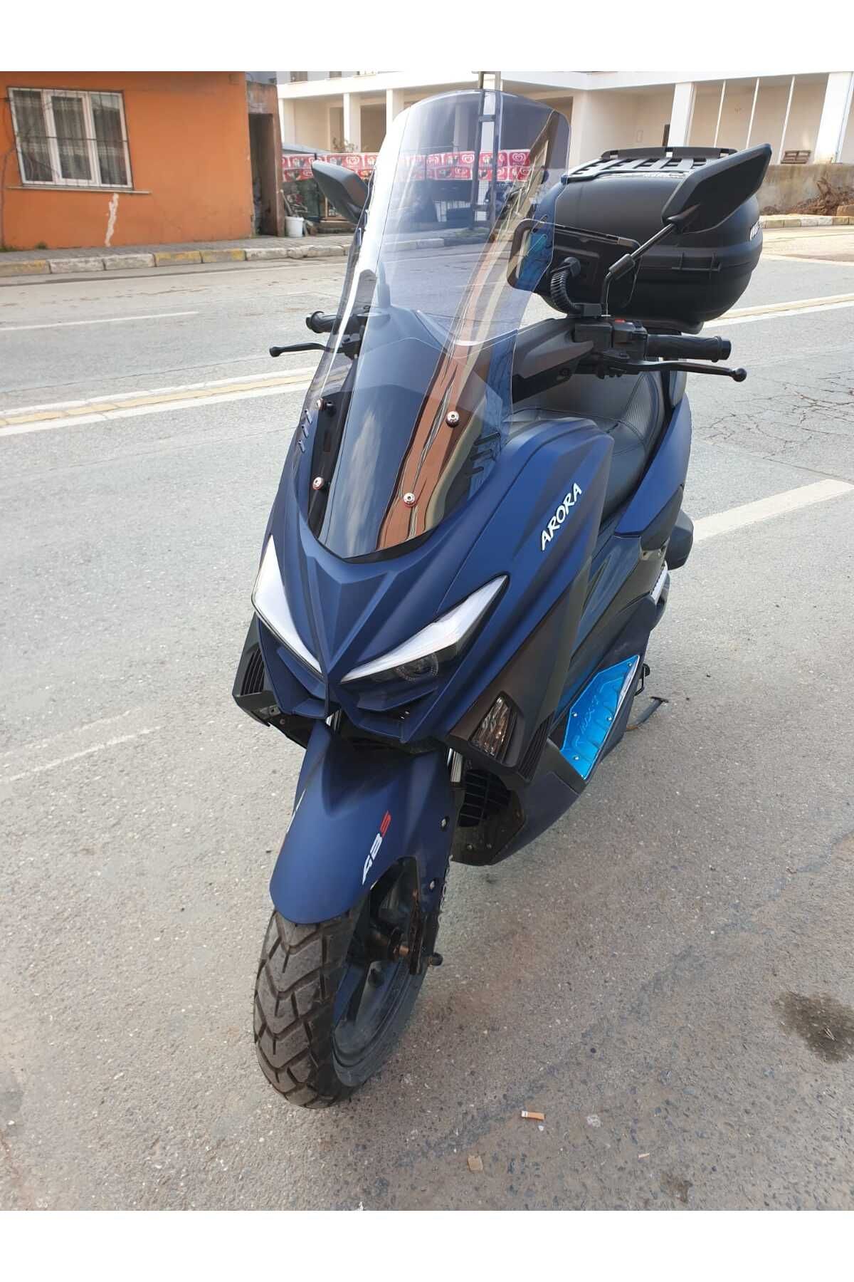 Arora Max T 150 Siperlik Ön Cam 2022-2025 Model 55cm Füme Renkli 4mm KISA SPOR CAM