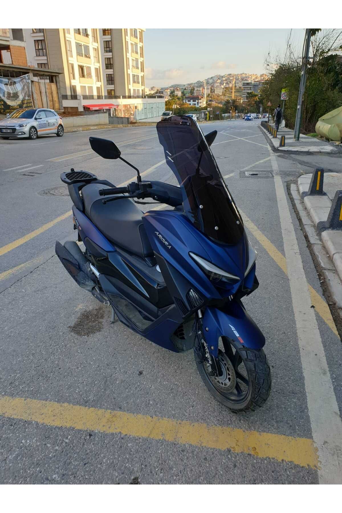 Arora Max T 150 Siperlik Ön Cam 2022-2025 Model 65cm Siyah Renkli 4mm ORTA BOYLU CAM