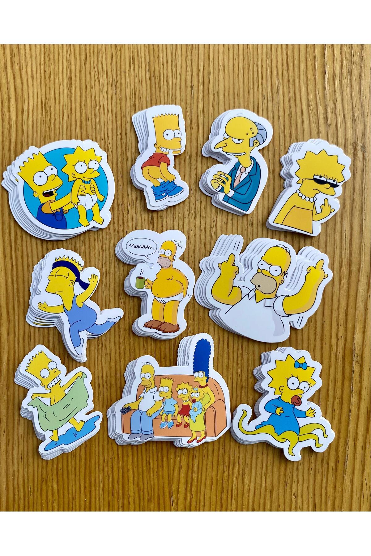 the simpsons - Simpsonlar Sticker Seti (10)
