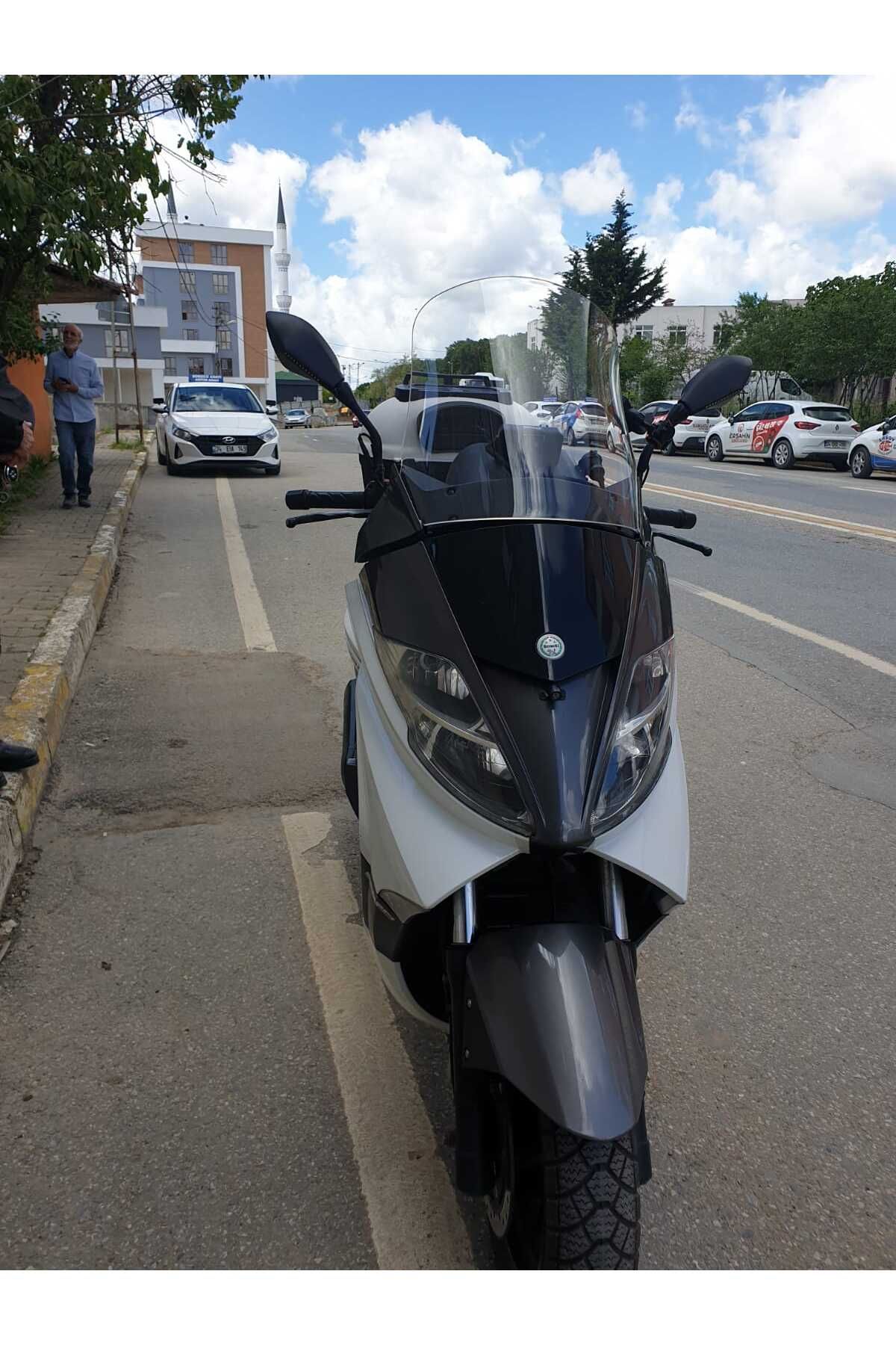Benelli Zafferano 250 Siperlik Ön Cam 2015 2016 Model 48cm Şeffaf Renkli 4mm