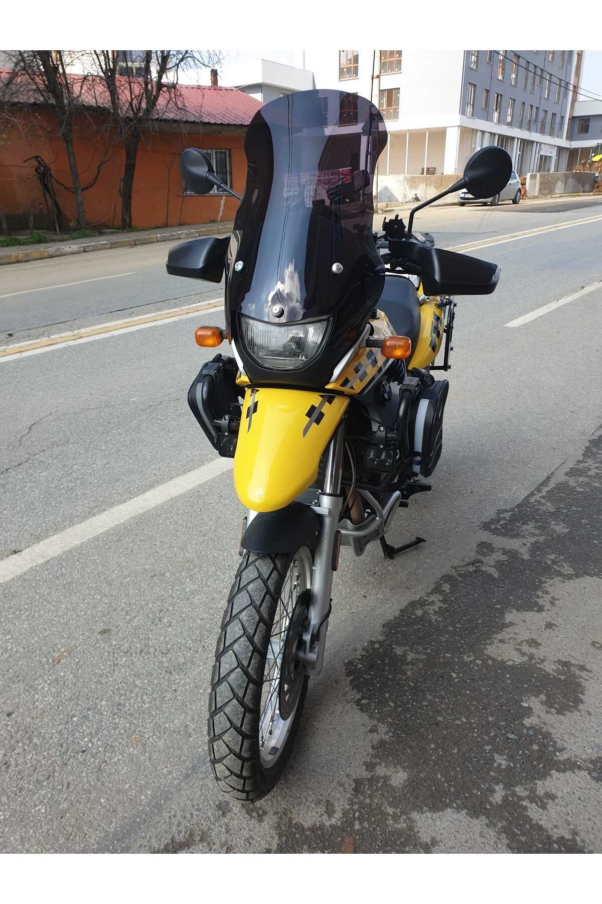 Bmw F650 GS Siperlik Ön Cam ( 3 Delikli ) 1999-2003 Model 58cm siyah Renkli 4mm