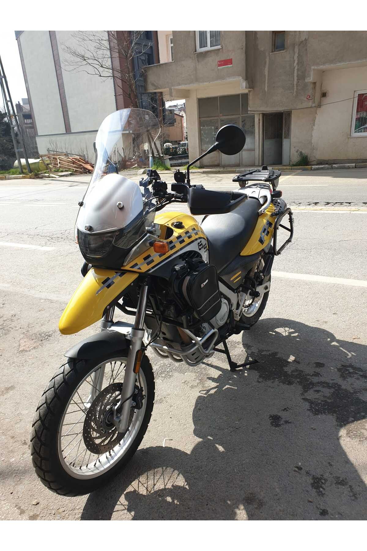 Bmw F650 GS Siperlik Ön Cam ( 3 Delikli ) 1999-2003 Model 58cm Şeffaf Renkli 4mm