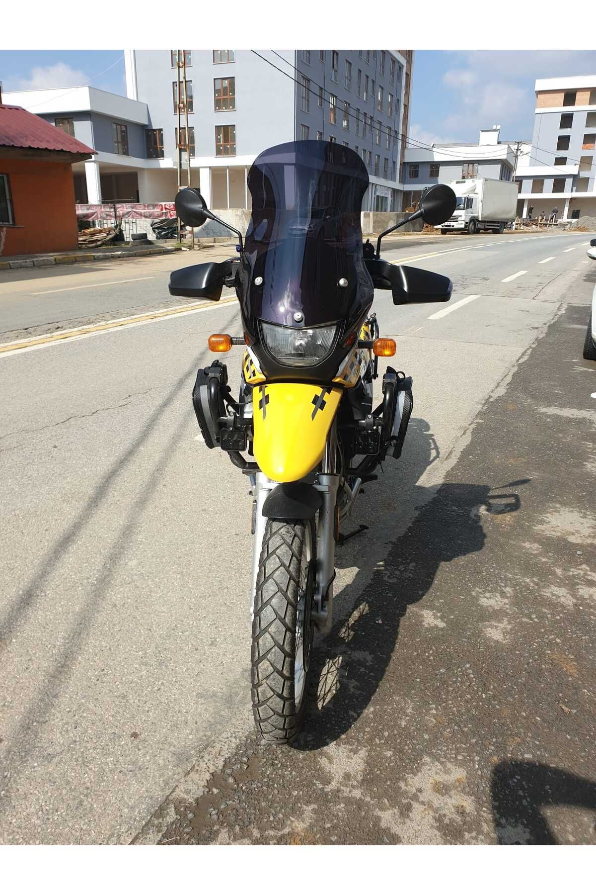 Bmw F650 GS Siperlik Ön Cam ( 3 Delikli ) 1999-2003 Model 58cm siyah Renkli 4mm