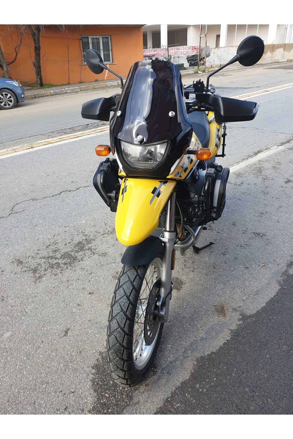 Bmw F650 GS Siperlik Ön Cam ( 3 Delikli ) 1999-2003 Model 35cm siyah Renkli 4mm