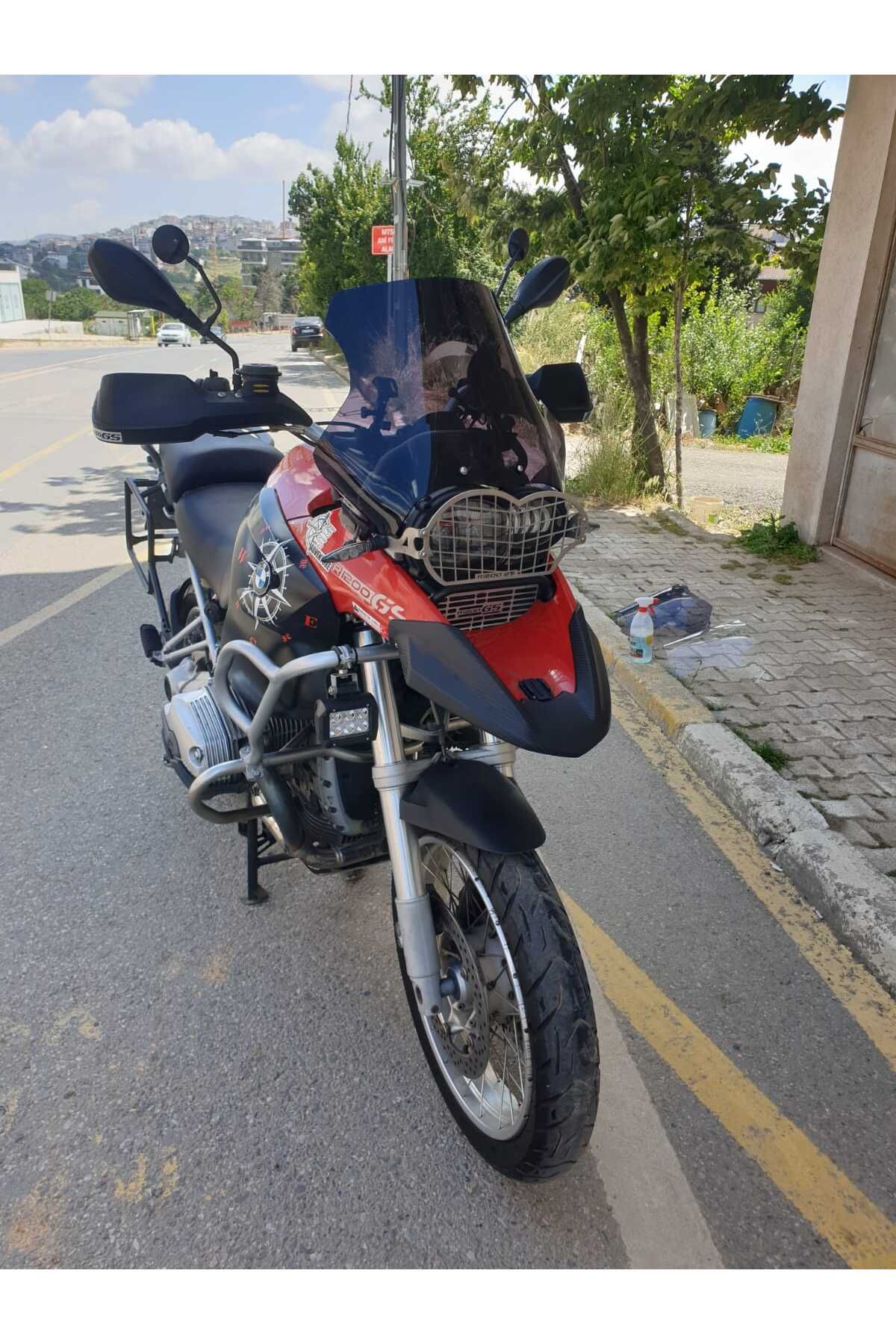 Bmw R 1200 GS Siperlik Ön Cam 2004-2012 Model 40cm siyah Renkli 4mm KÜÇÜK SPOR CAM