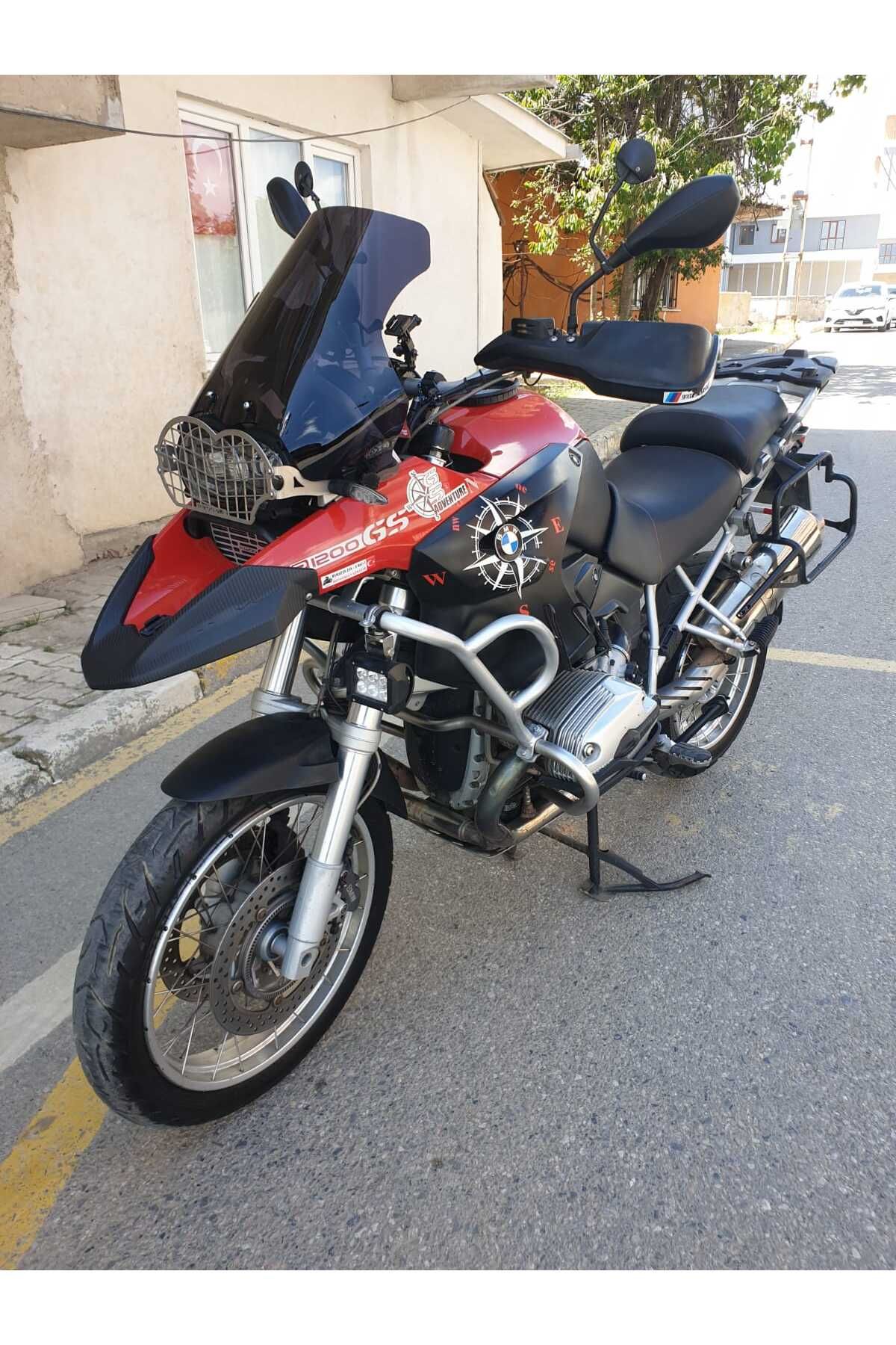 Bmw R 1200 GS Siperlik Ön Cam 2004-2012 Model 40cm siyah Renkli 4mm KÜÇÜK SPOR CAM
