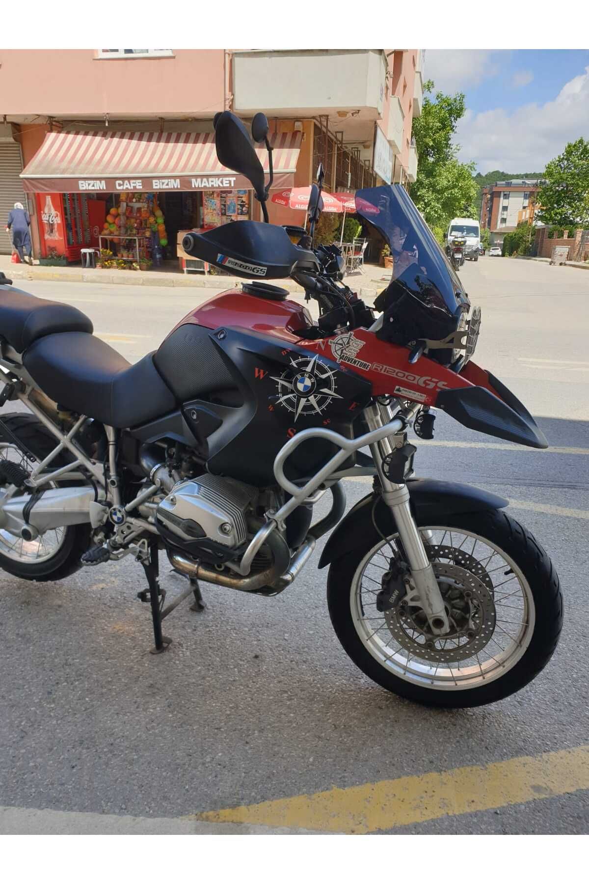 Bmw R 1200 GS Siperlik Ön Cam 2004-2012 Model 40cm siyah Renkli 4mm KÜÇÜK SPOR CAM