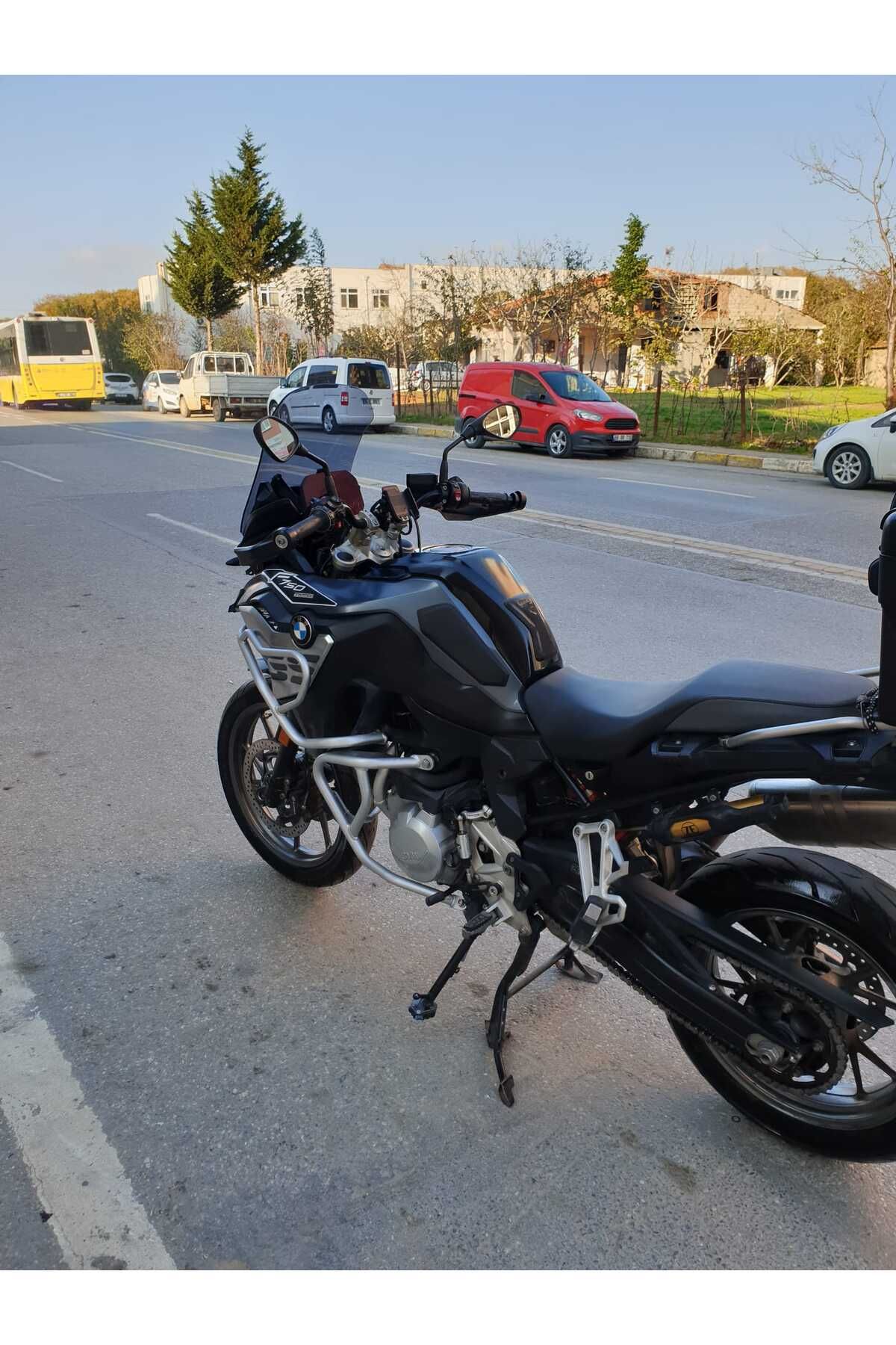 Bmw F750 850 Sport Siperlik Ön Cam 2018-2025 Model 44cm Füme Renkli 4mm