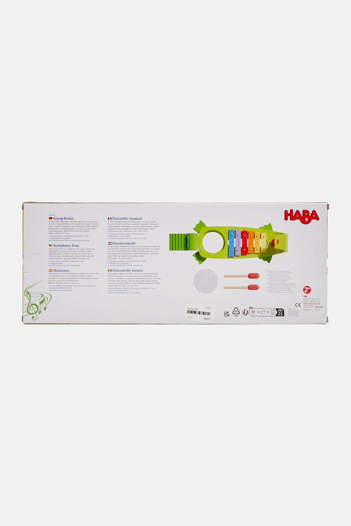 Haba-Symphony Croc Toys, Lime Combo 2