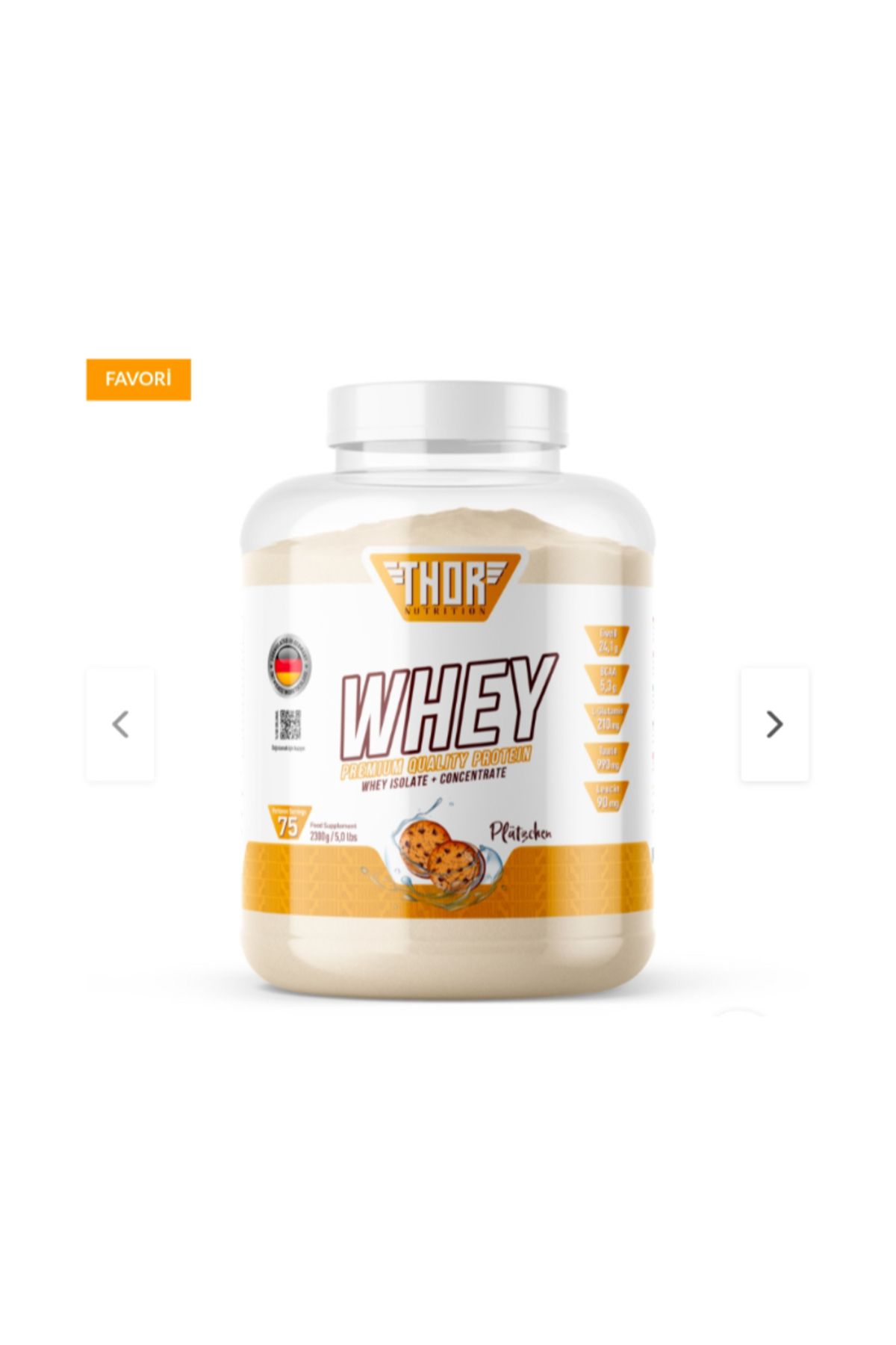 THOR WHEY Protein tozu 2.3 kg - 75 servis