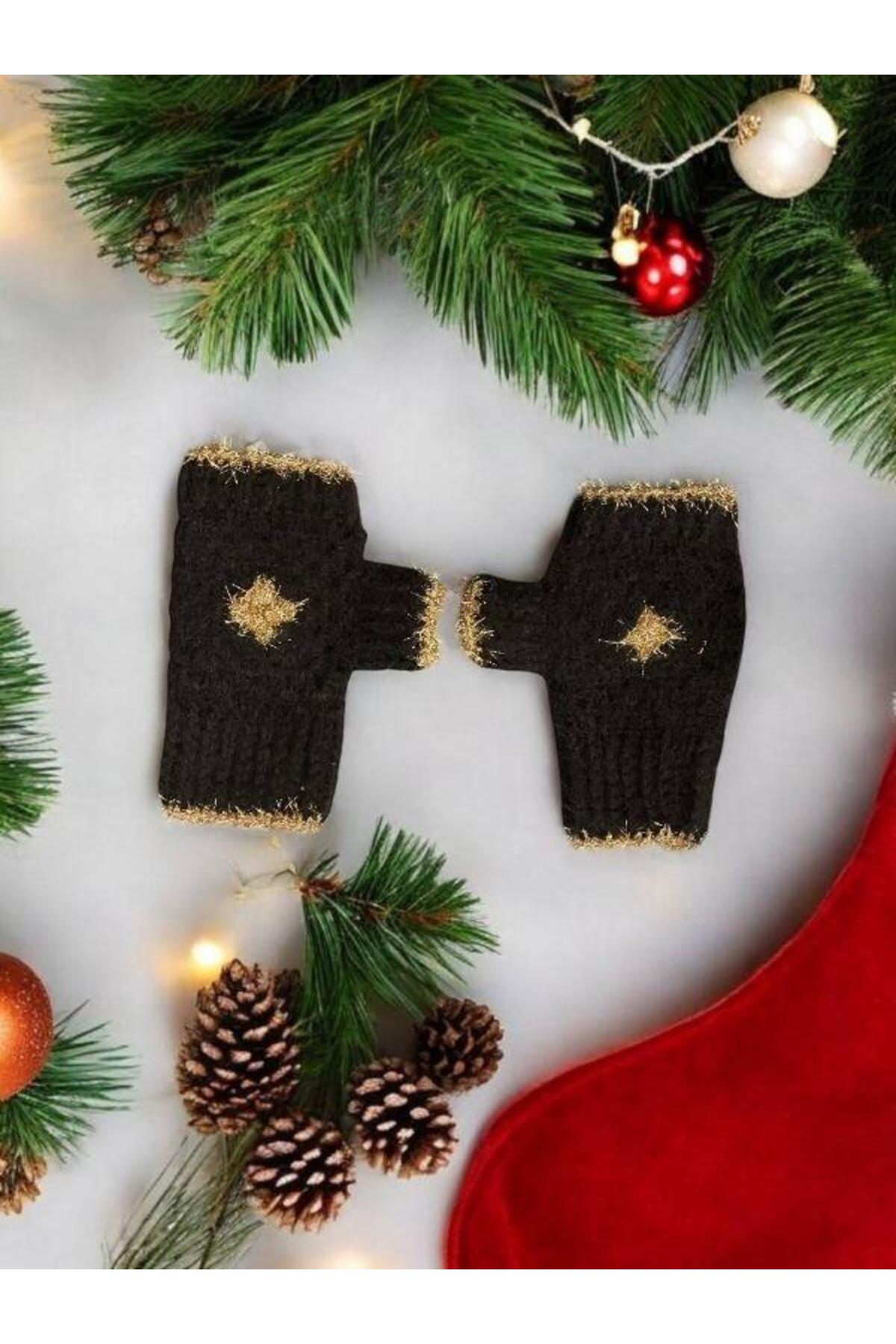 Zekids Yılbaşı Temalı Handmade El Örgüsü Tek Parmaklı Motifli Eldiven fotoğrafı 7 (önizleme)