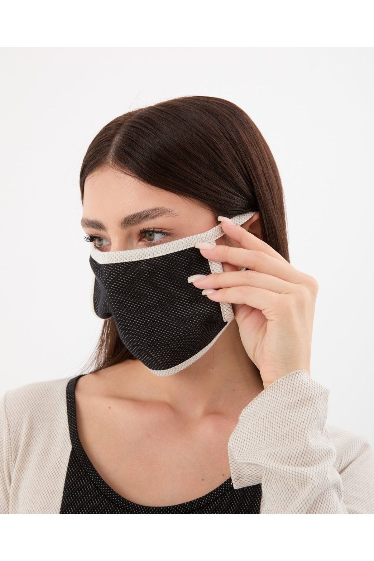 TopG GÜMÜŞ KUMAŞLI MASKE Yıkanabilir Maske