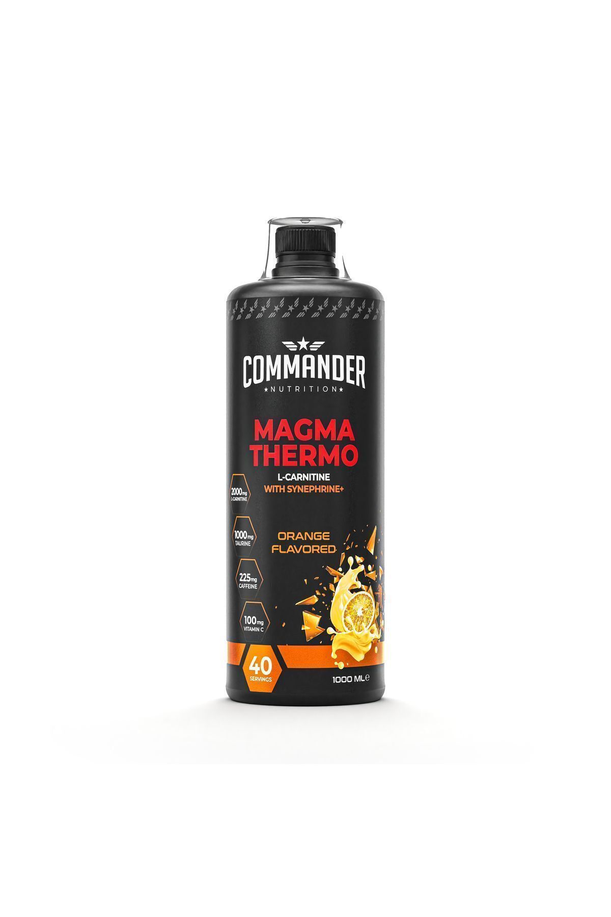 Commander Nutrition Magma Thermo L-Carnitine Fresh Portakal 1000ml (40 Servis)