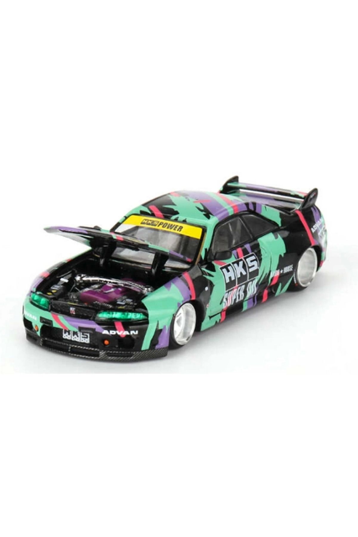 TWOX Çocuk Mini GT 1/64 Nissan Skyline GT-R (R33) HKS V1 KHMG129