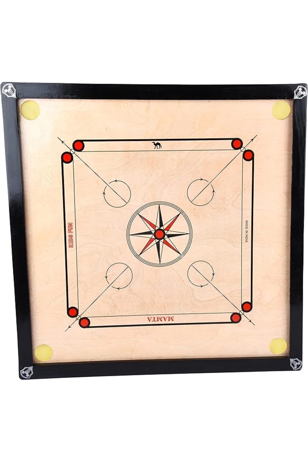 ALBADER-Carrom Board Game with Coins and Striker, High-Quality  Wooden Carrom Made In India 80*80 Cm 1