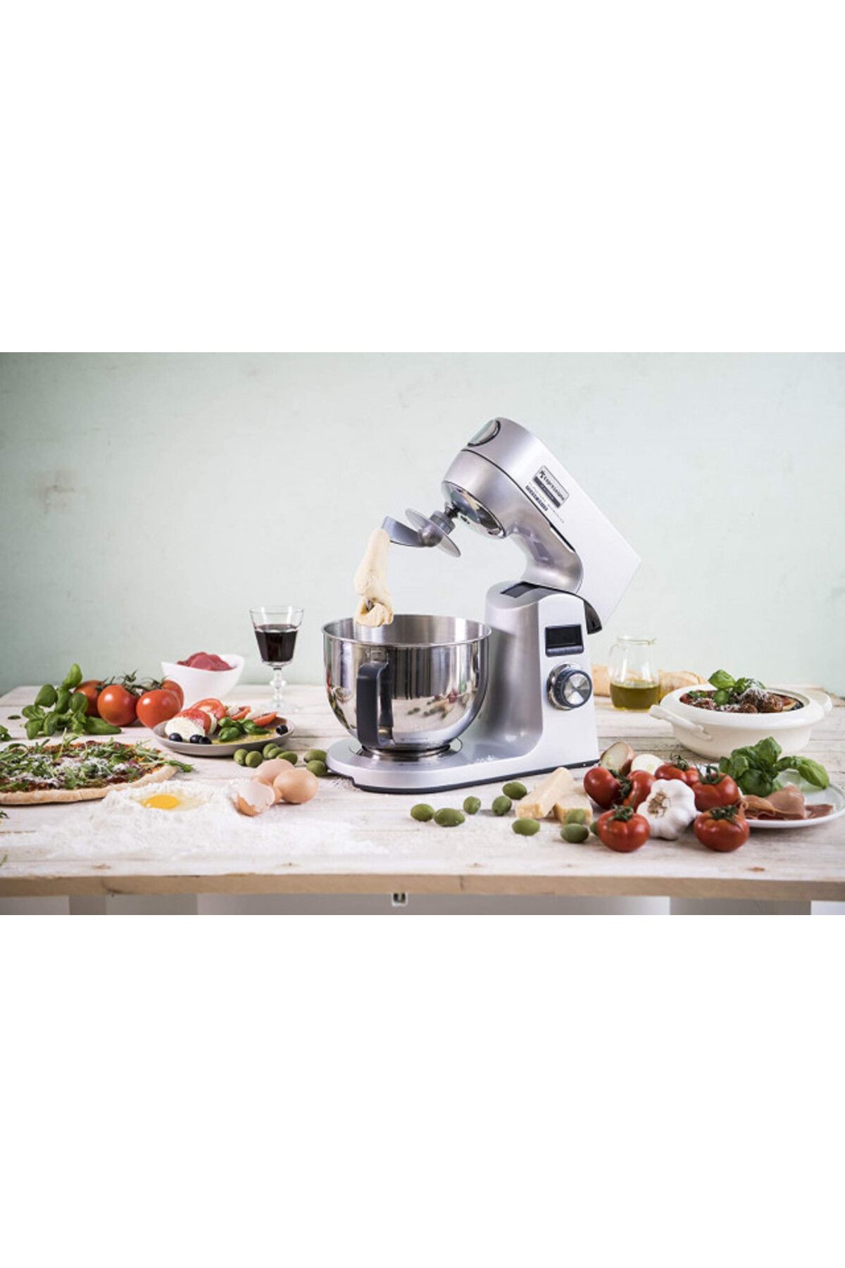 Espressions-Robot bucatarie MixMasterCombo, 1200W,inox 4,5L, tocat carne, 12 viteze,LCD 5