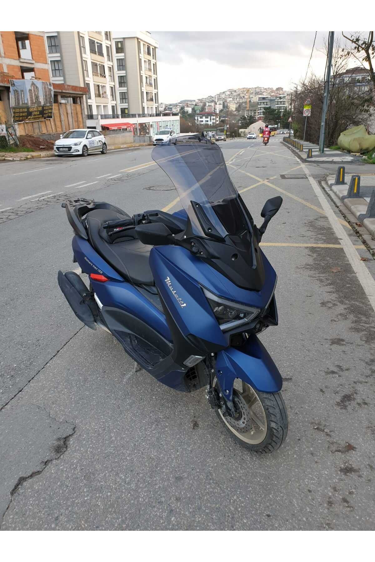 Musatti Glamaro Max 125 Siperlik Ön Cam 2023-2025 Model 50cm Füme Renkli 4mm UZUN CAM
