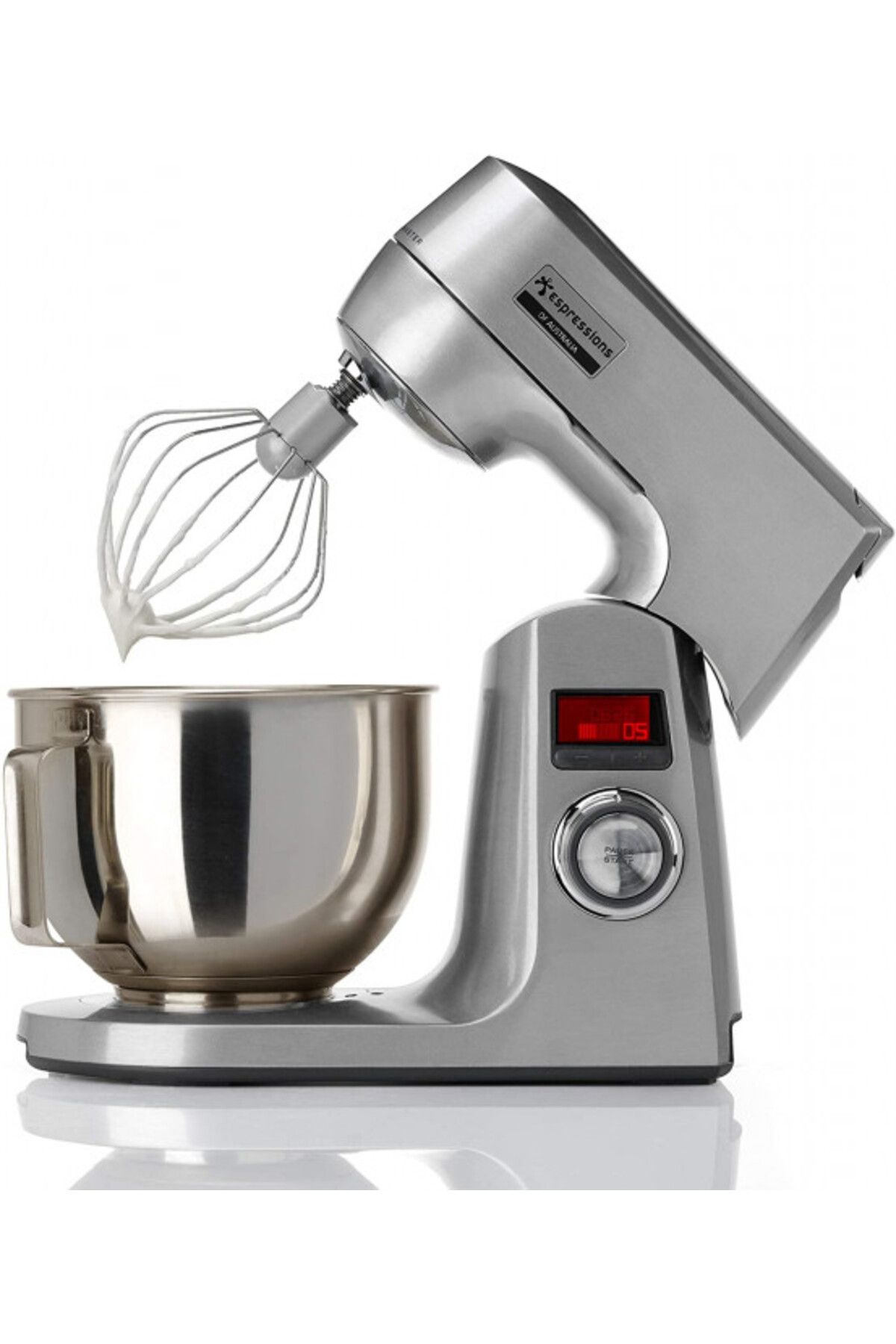 Espressions-Robot bucatarie MixMasterCombo, 1200W,inox 4,5L, tocat carne, 12 viteze,LCD 8