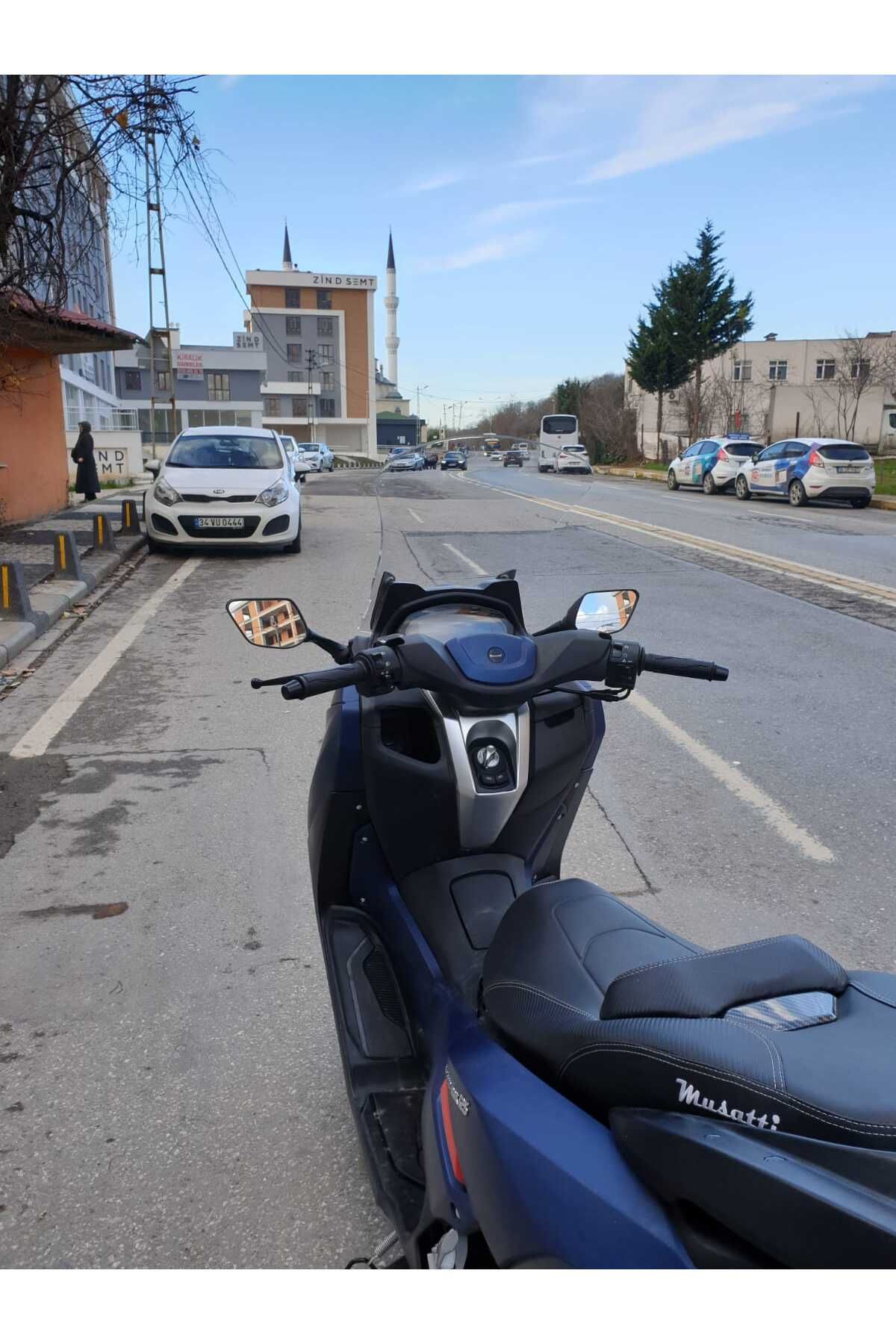 Musatti Glamaro Max 125 Siperlik Ön Cam 2023-2025 Model 50cm şeffaf Renkli 4mm UZUN CAM